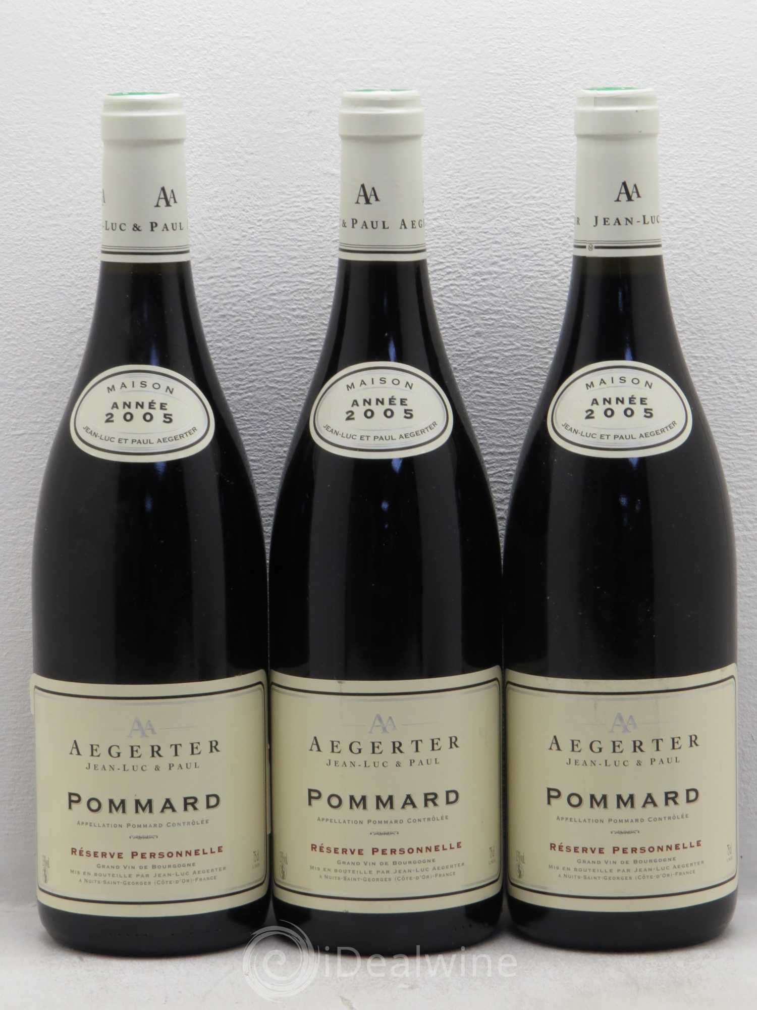 Pommard Aegerter réserve personnelle 2005 - Posten von 6 Flaschen - 1