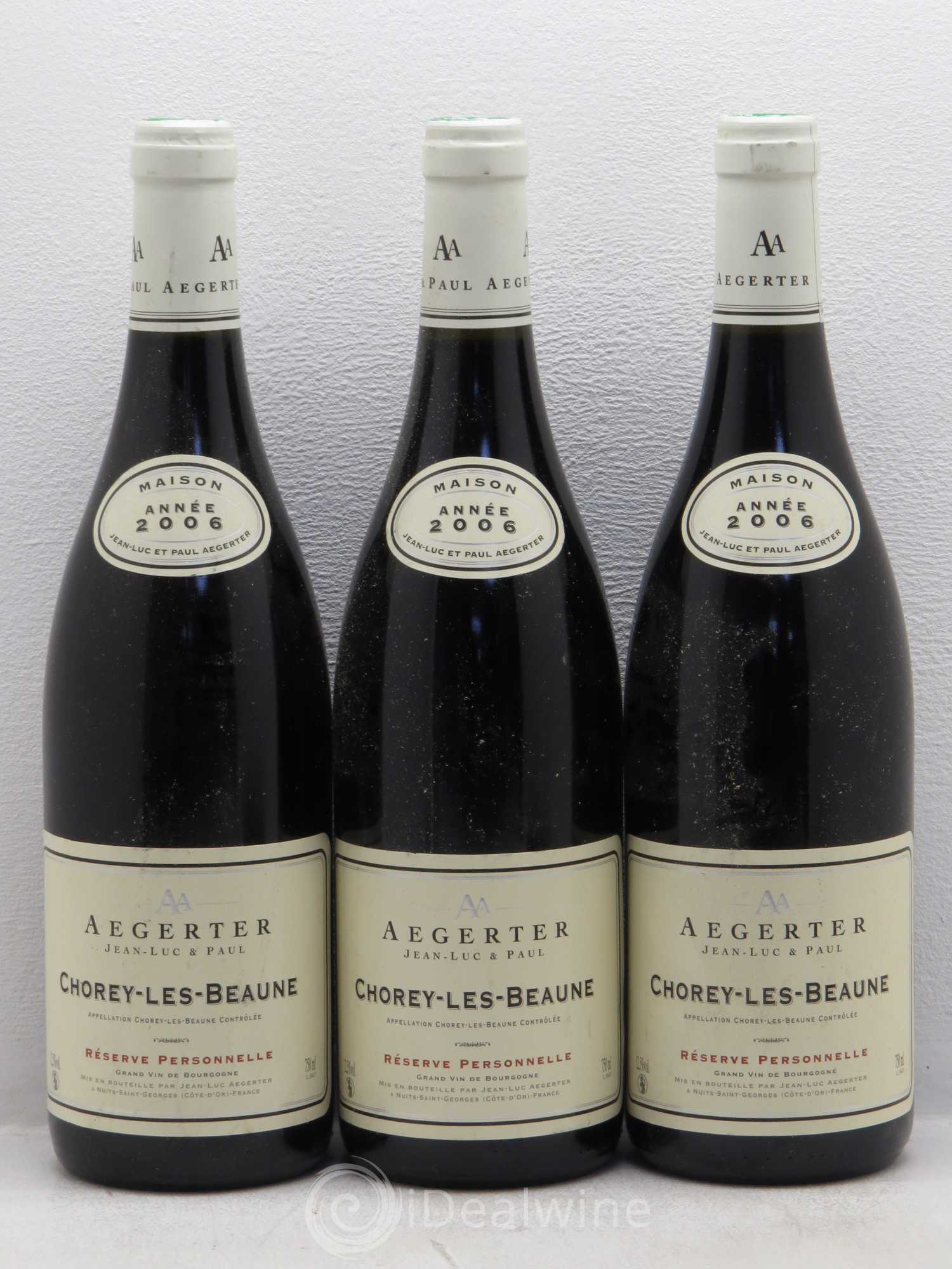 Chorey-lès-Beaune Aegerter réserve personnelle 2006 - Posten von 6 Flaschen - 1