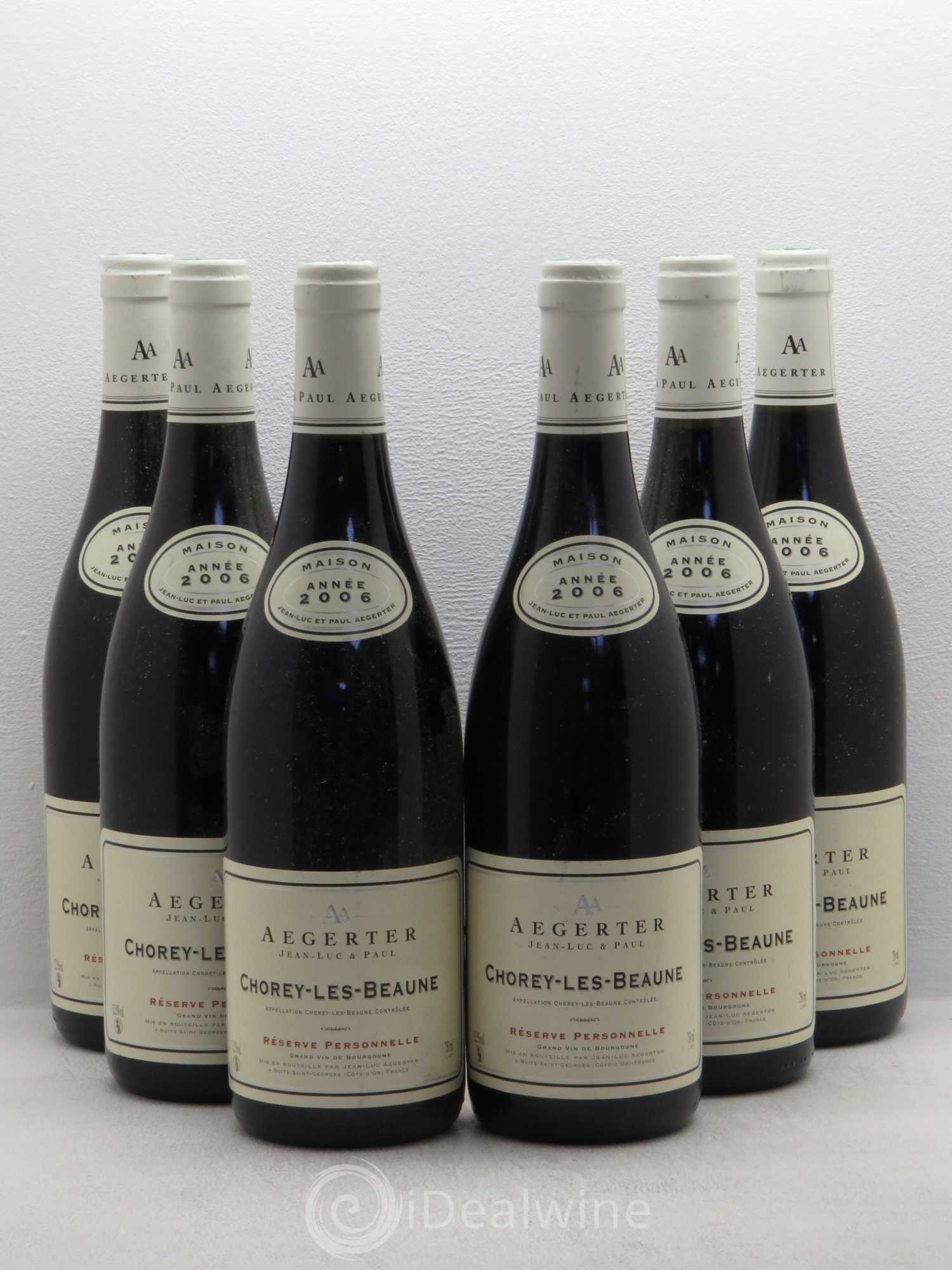 Chorey-lès-Beaune Aegerter réserve personnelle 2006 - Posten von 6 Flaschen - 0