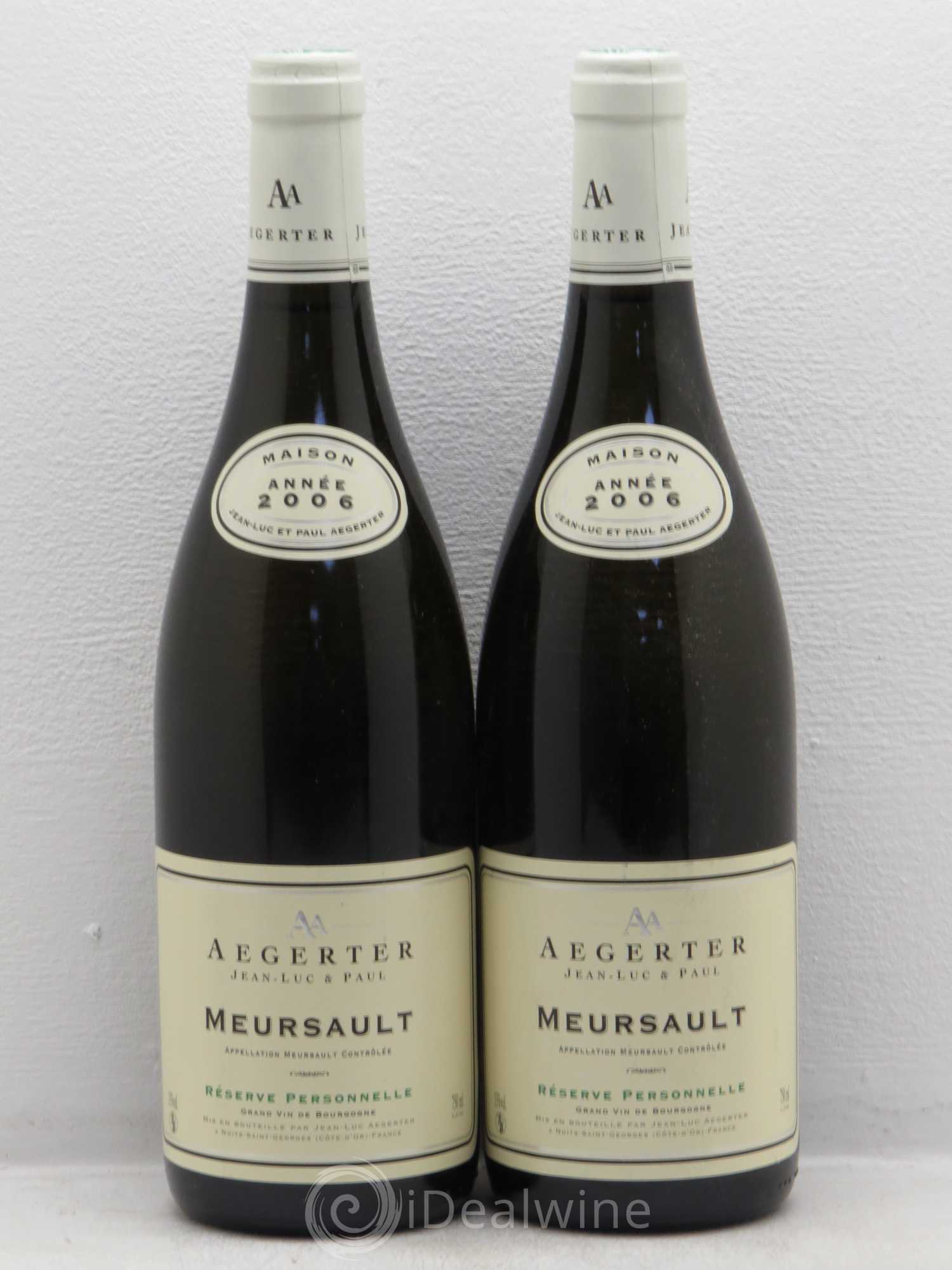Meursault Aegerter réserve personnelle 2006 - Posten von 2 Flaschen - 0