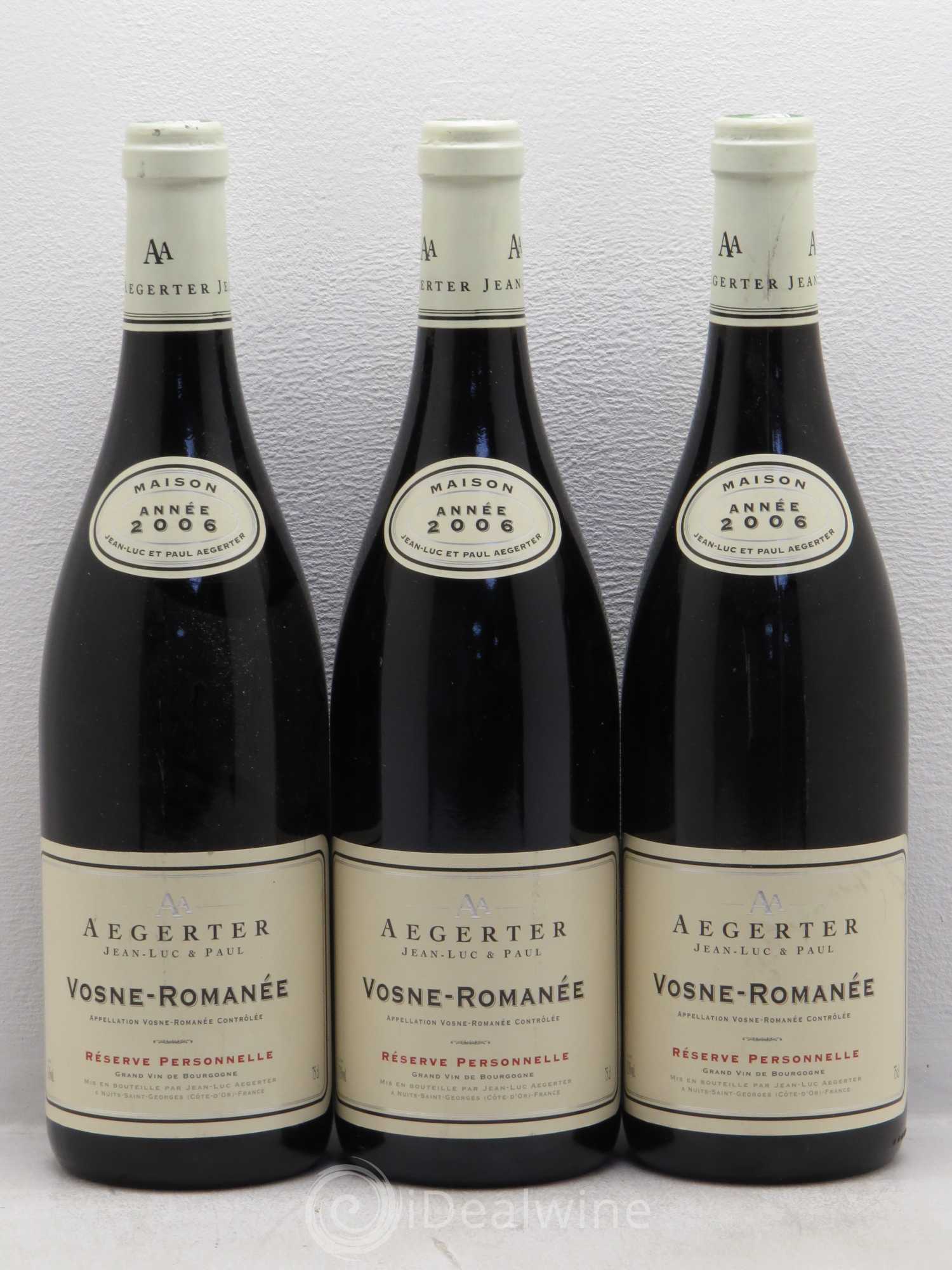 Vosne-Romanée Aegerter réserve personnelle 2006 - Posten von 6 Flaschen - 1