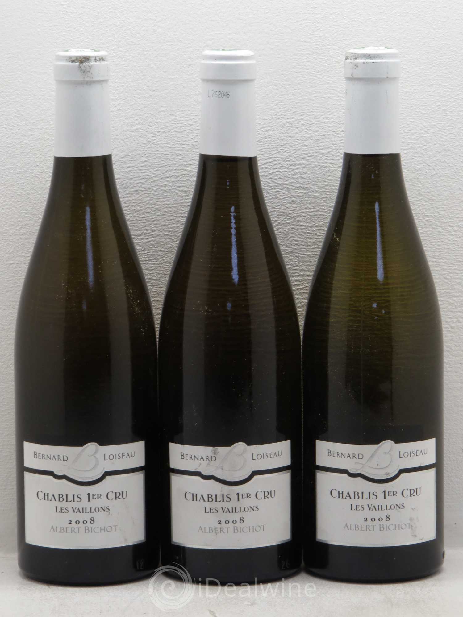 Chablis 1er Cru Vaillons Bernard Loiseau Albert Bichot 2008 - Posten von 6 Flaschen - 2