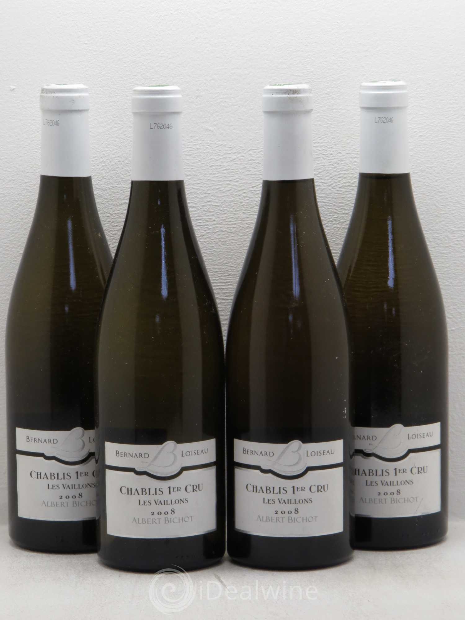 Chablis 1er Cru Vaillons Bernard Loiseau Albert Bichot 2008 - Posten von 4 Flaschen - 0