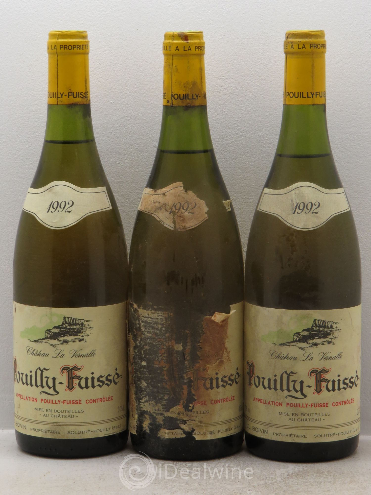 Pouilly-Fuissé Château de la Vernalle 1992 - Posten von 3 Flaschen - 0