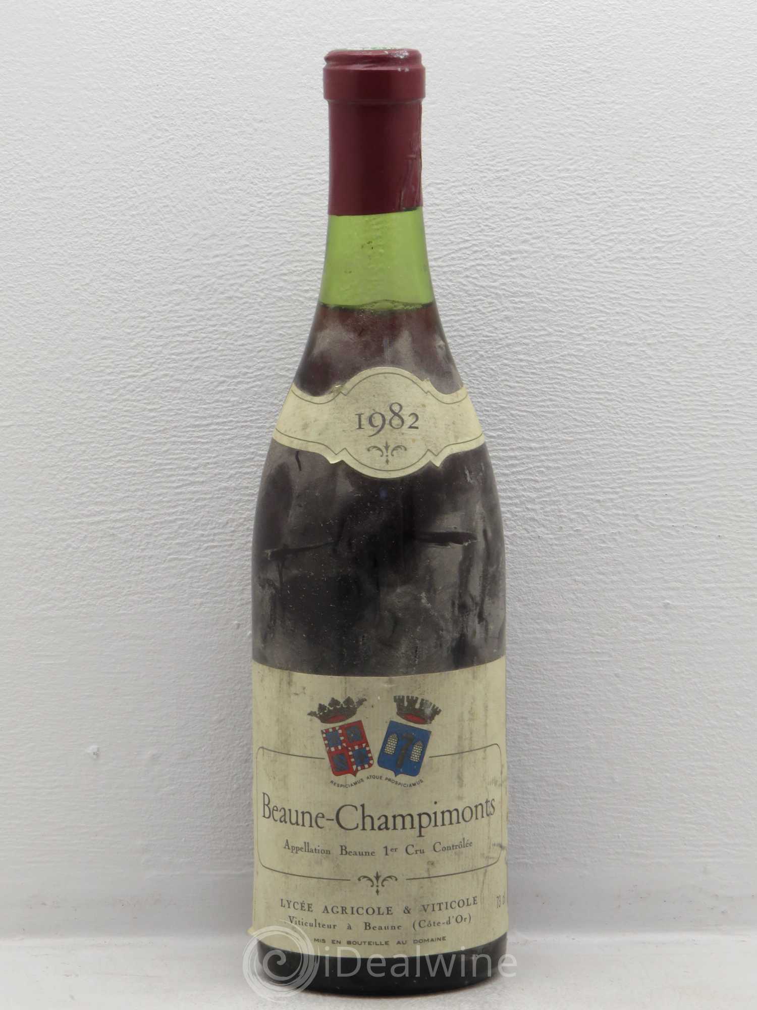 Beaune 1er Cru Champimonts Lycee Agricole et viticole 1982 - Posten von 1 Flasche - 0