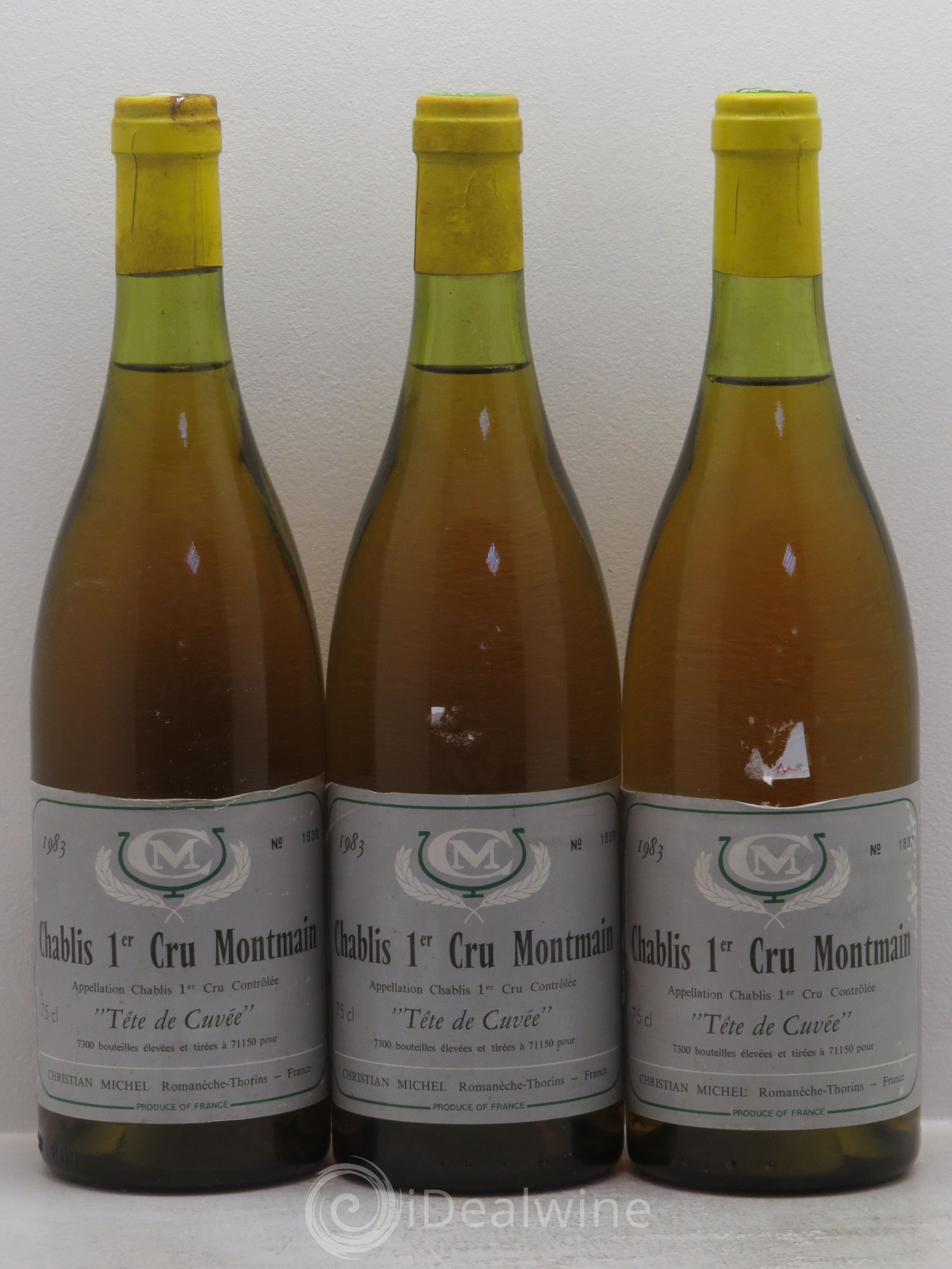 Chablis 1er Cru Tête de Cuvée - C.Michel 1983 - Posten von 3 Flaschen - 0