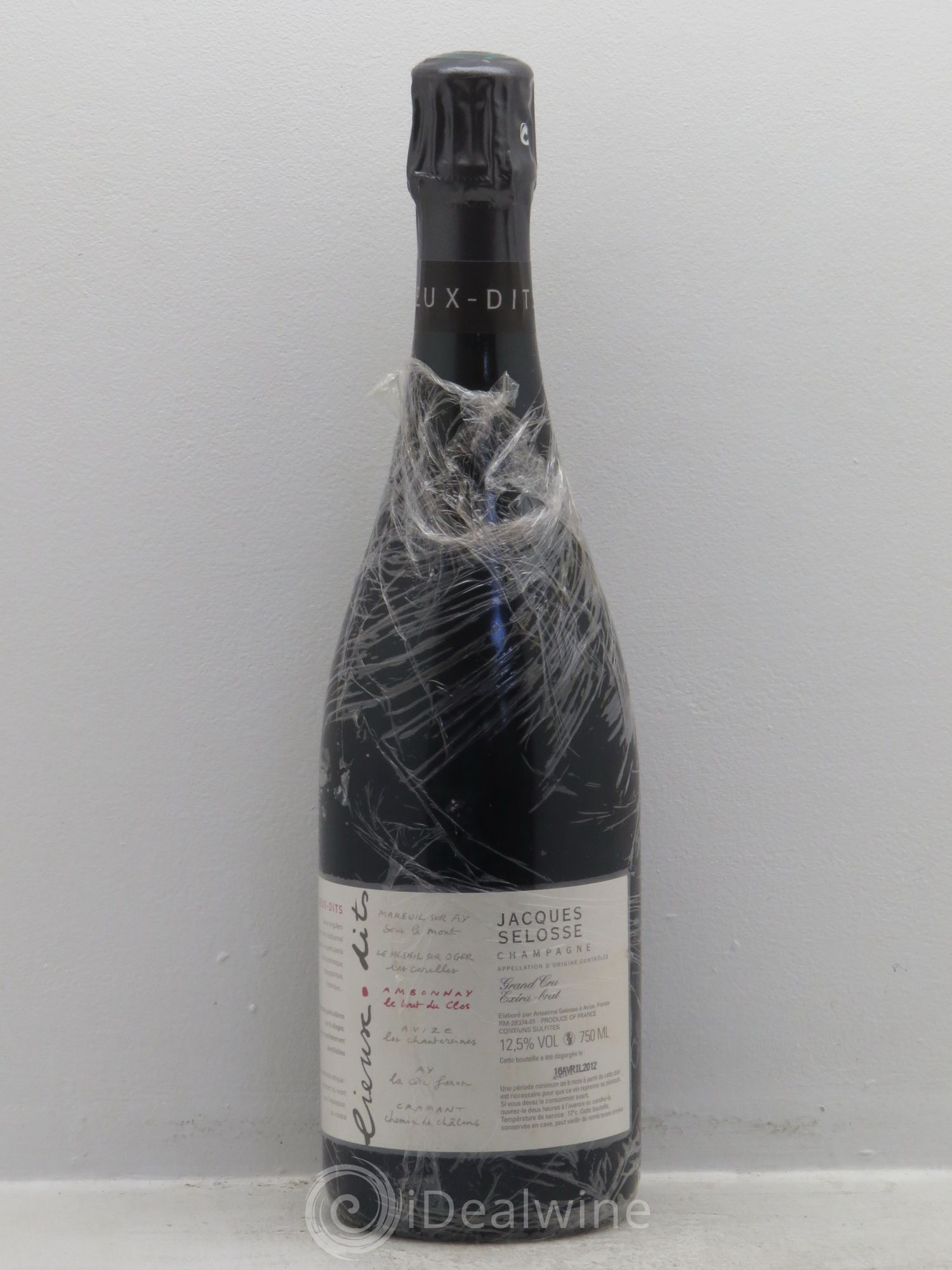 Ambonnay Le Bout du Clos Grand Cru Extra-Brut Jacques Selosse - Lot de 1 bouteille - 0