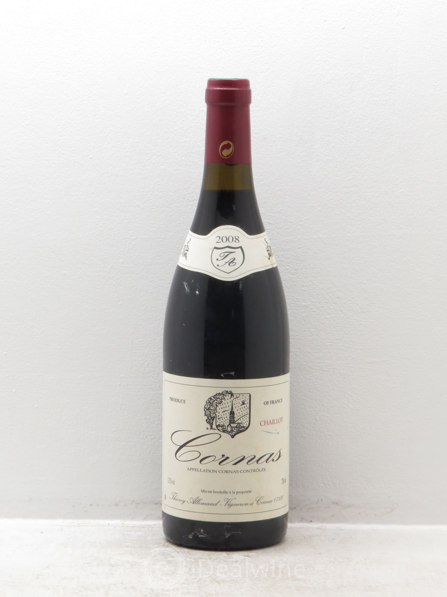 Cornas Chaillot Thierry Allemand 2008 - Lot de 1 bouteille - 0