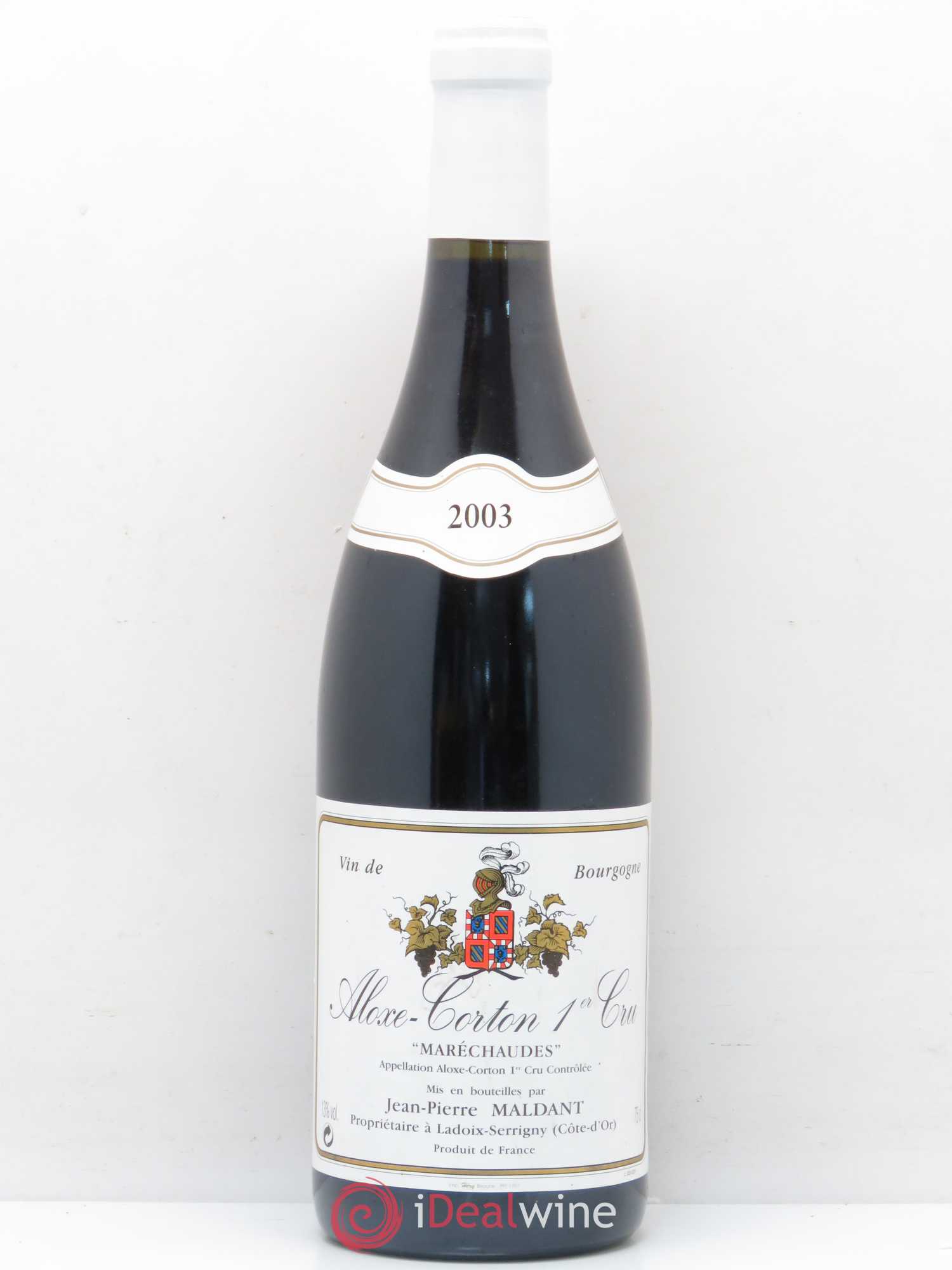 Aloxe-Corton 1er Cru Maréchaudes Jean Pierre Maldant 2003 - Posten von 1 Flasche - 0