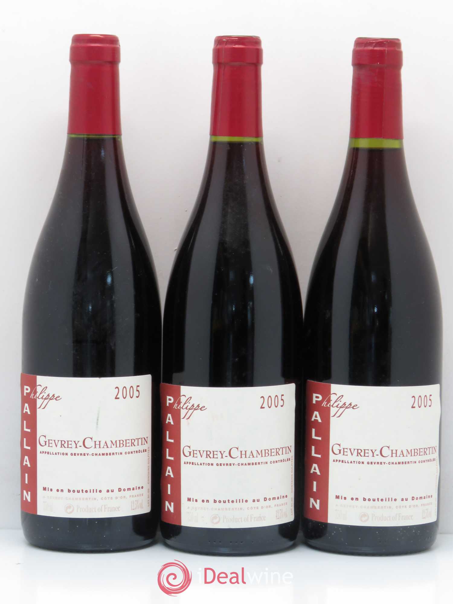 Gevrey-Chambertin Pallain Philippe 2005 - Lot de 3 bouteilles - 0