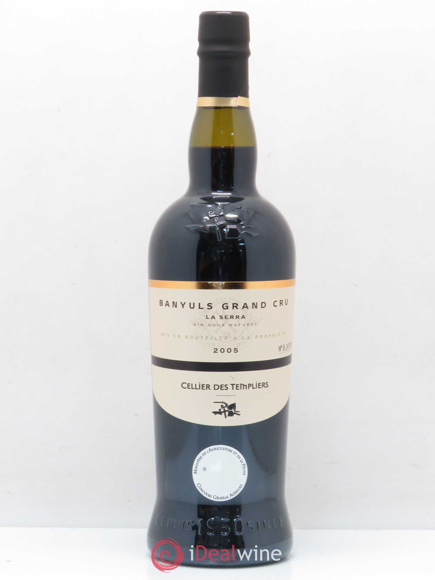 Banyuls Grand Cru La Serra Cellier Des Templiers 2005 - Posten von 1 Flasche - 0