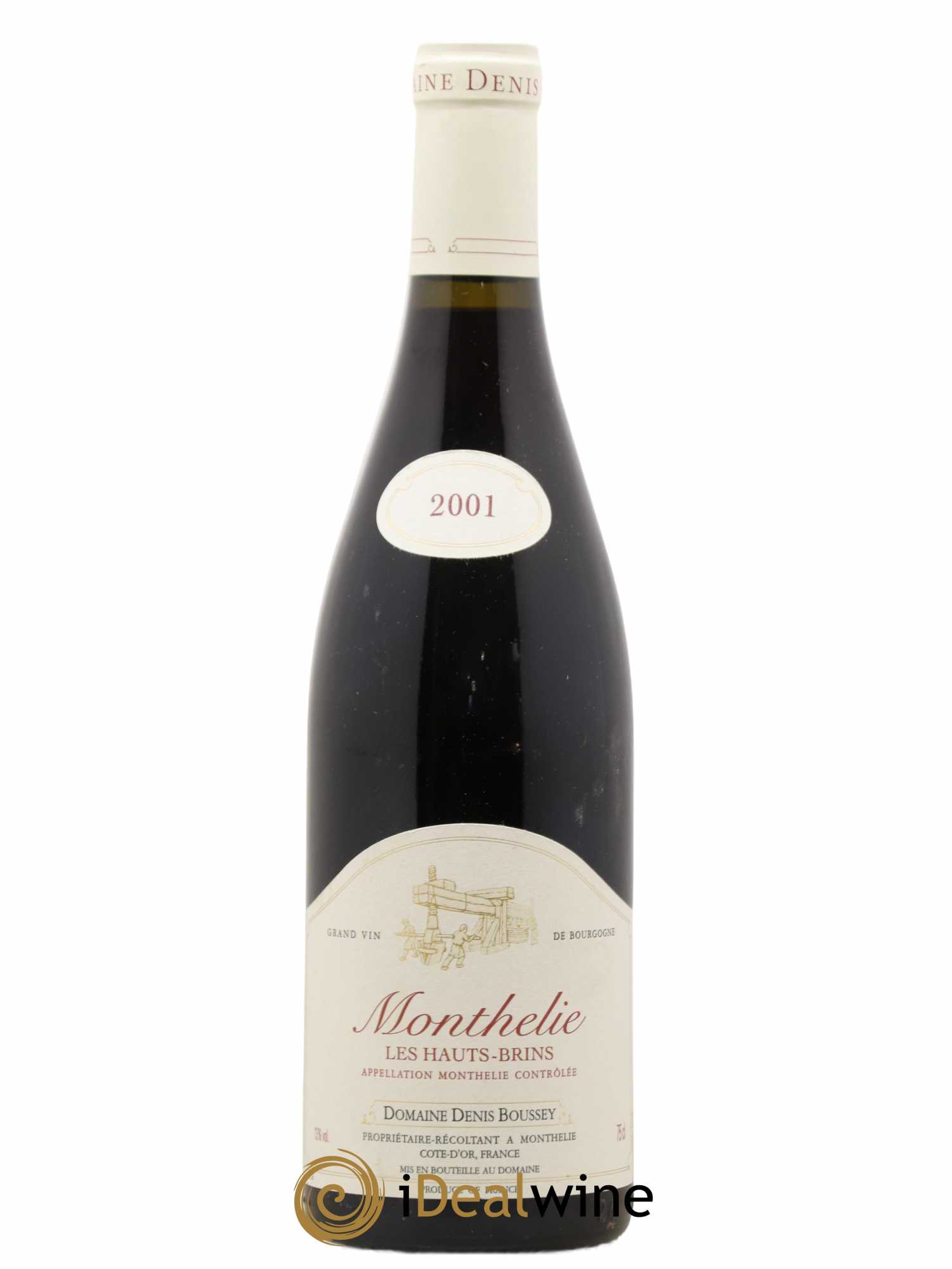 Monthélie Les Hauts Brins Domaine Denis Boussey 2001 - Posten von 1 Flasche - 0