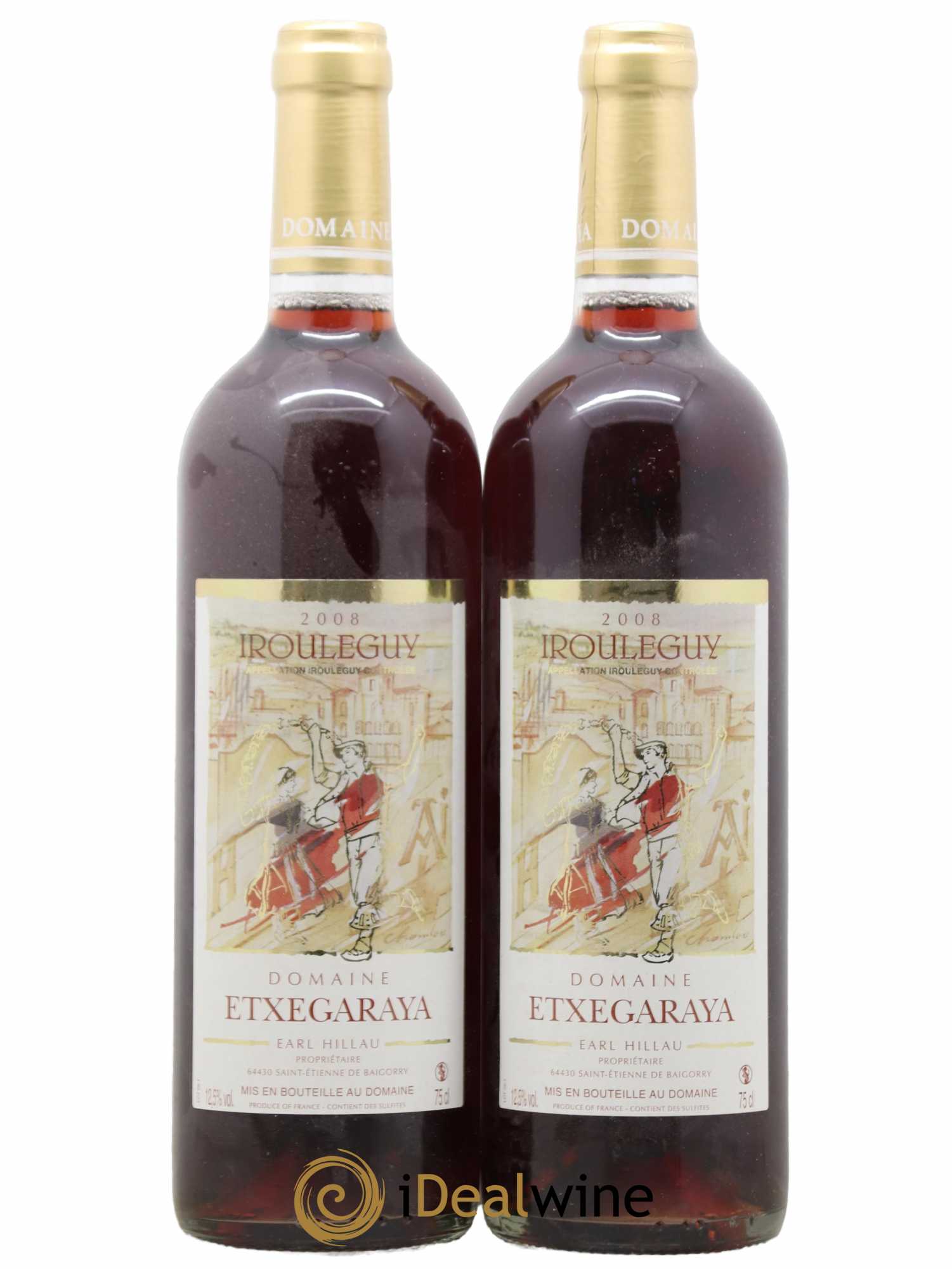 Divers Irouléguy Domaine Etxegaraya (sans prix de réserve) 2008 - Lotto di 2 bottiglie - 0