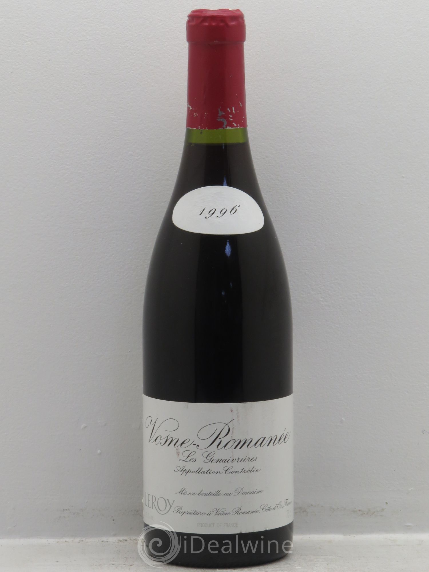 Vosne-Romanée Les Genaivrières Leroy (Domaine) 1996 - Lot de 1 bouteille - 0