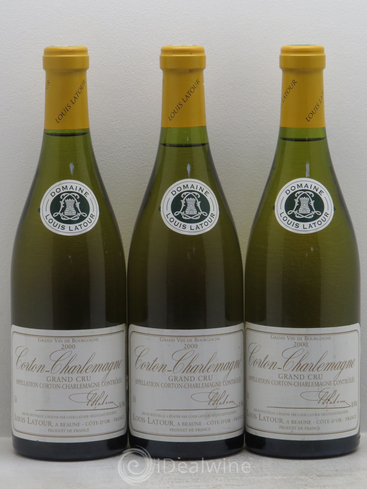 Corton-Charlemagne Grand Cru Louis Latour 2000 - Lot de 3 bouteilles - 0
