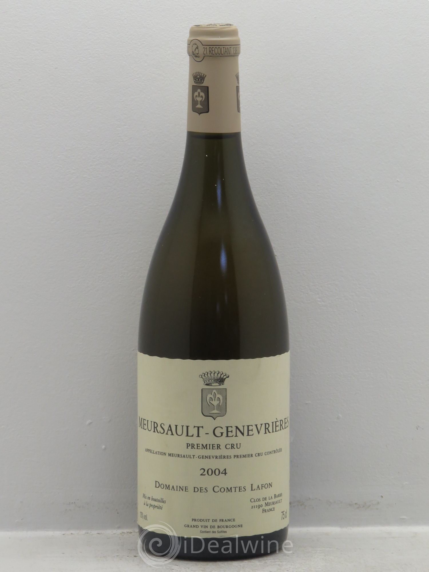 Meursault 1er Cru Genevrières Comtes Lafon (Domaine des) 2004 - Lot de 1 bouteille - 0