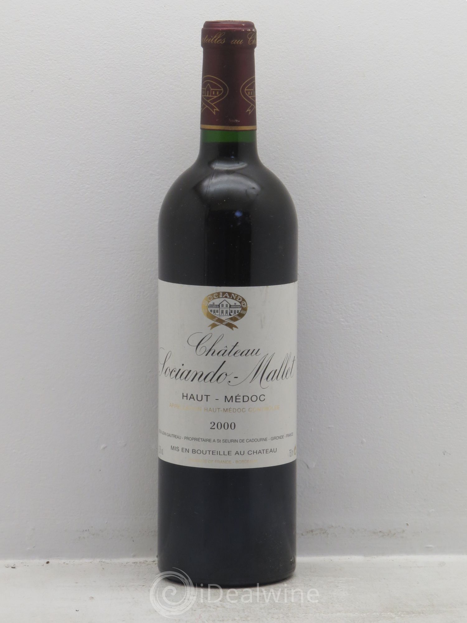 Château Sociando Mallet 2000 - Lot de 6 bouteilles - 0