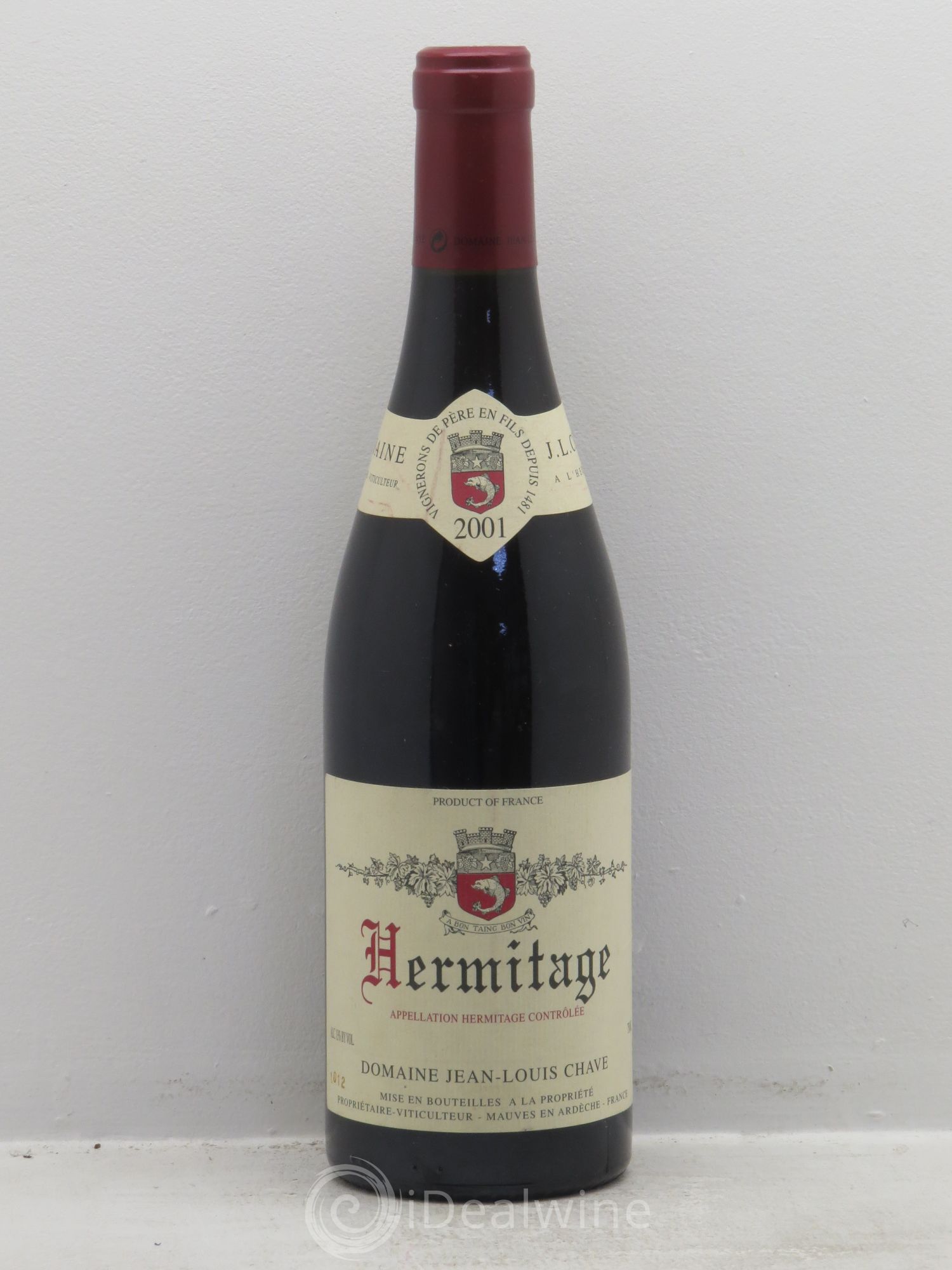 Hermitage Jean-Louis Chave 2001 - Lot de 1 bouteille - 0