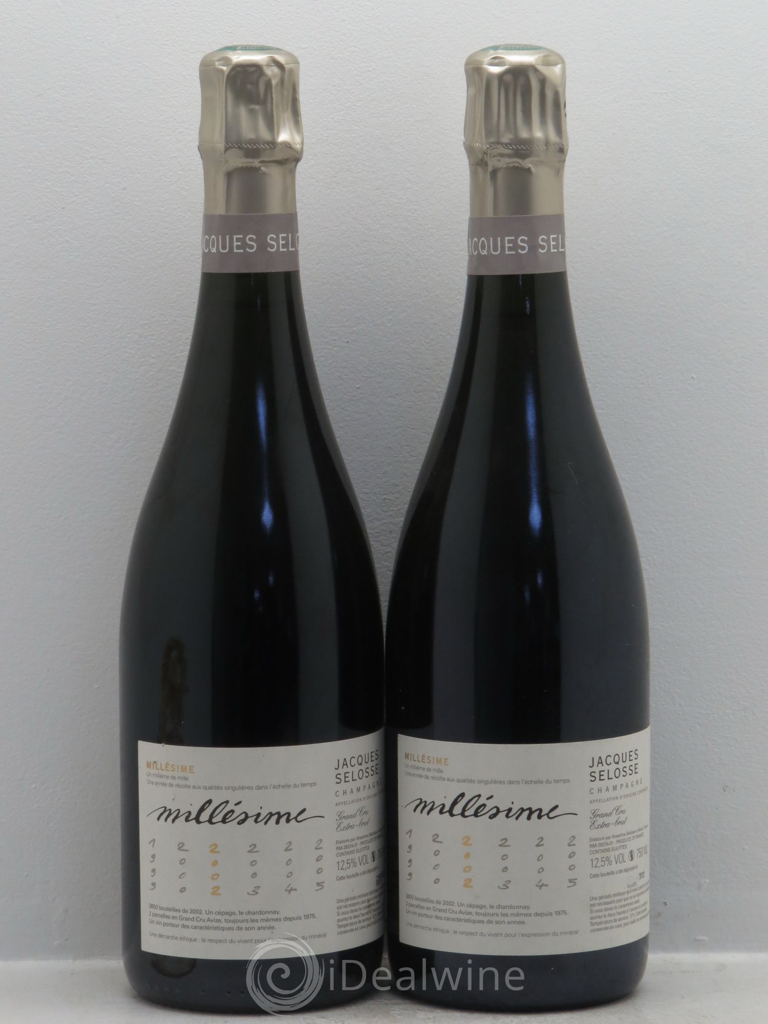 Champagne Selosse 2002 - Lot de 2 bouteilles - 0