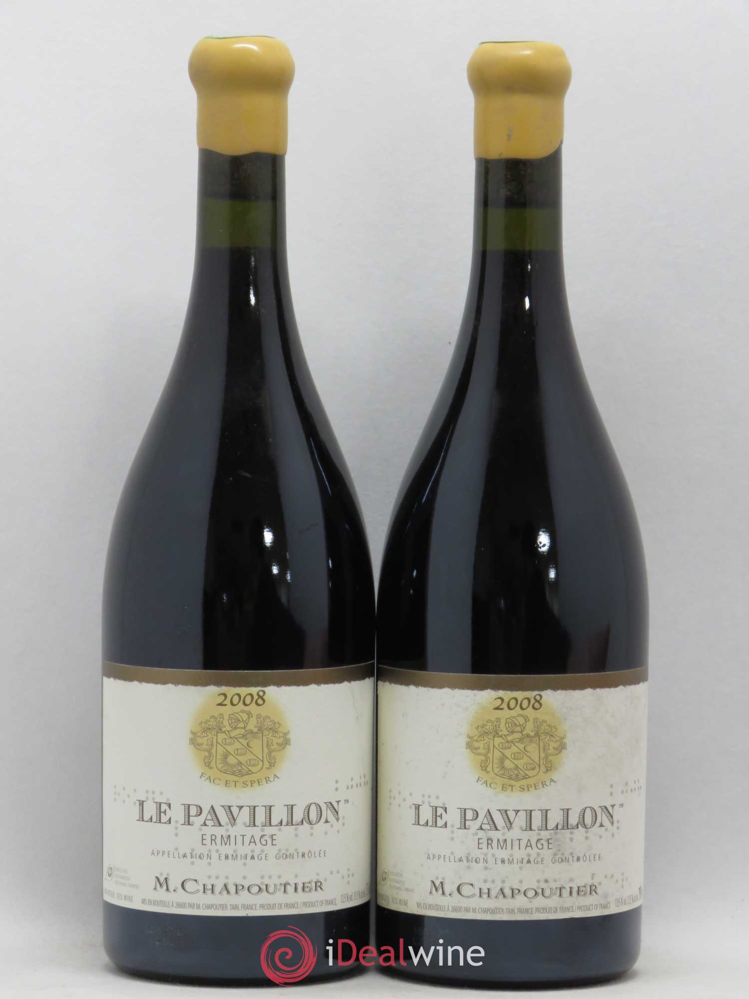 Hermitage Ermitage Le Pavillon Chapoutier 2008 - Lot de 2 bouteilles - 0