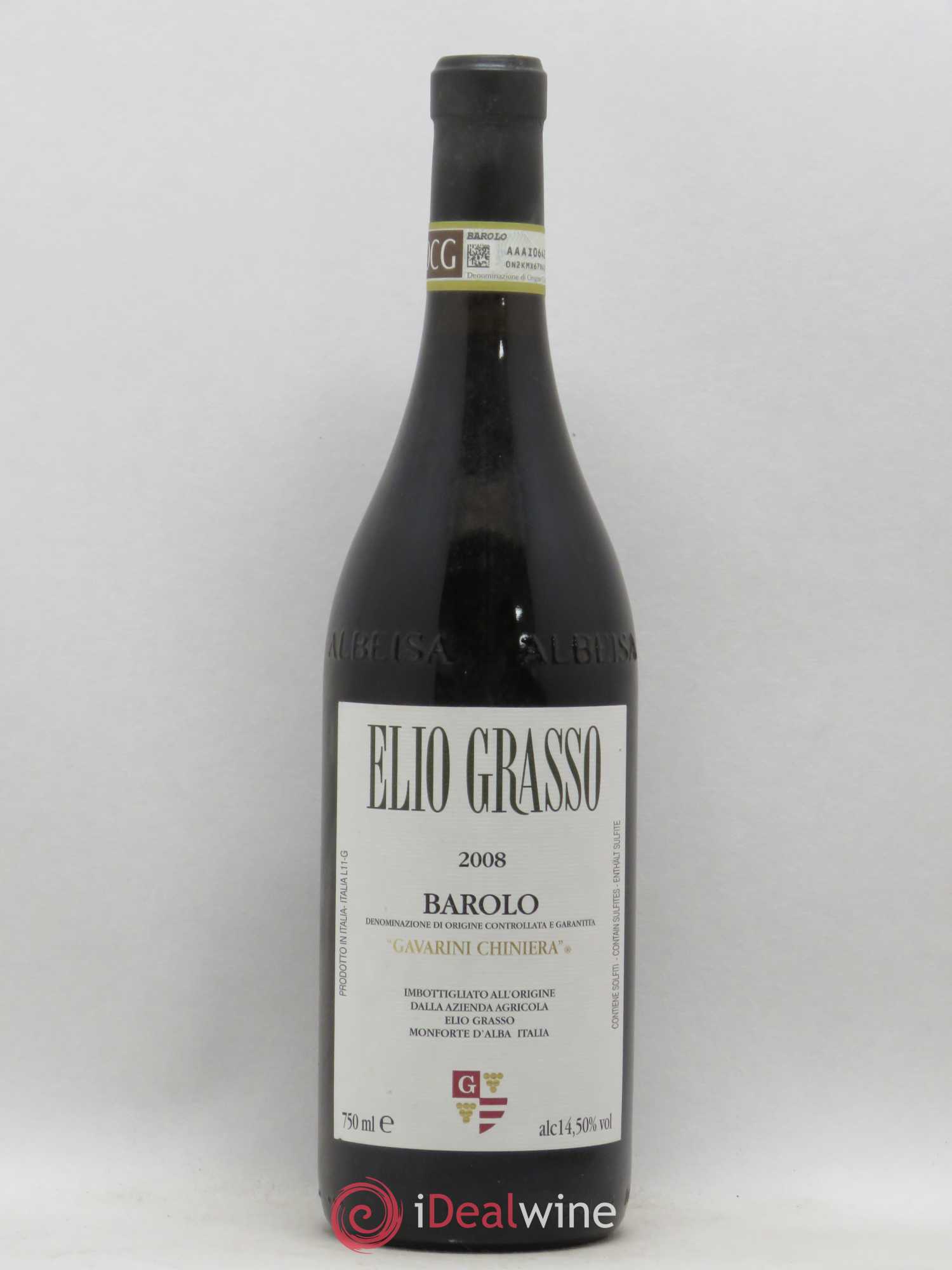 Barolo Gavarini Chiniera Elio Grasso 2008 - Lot de 1 bouteille - 0