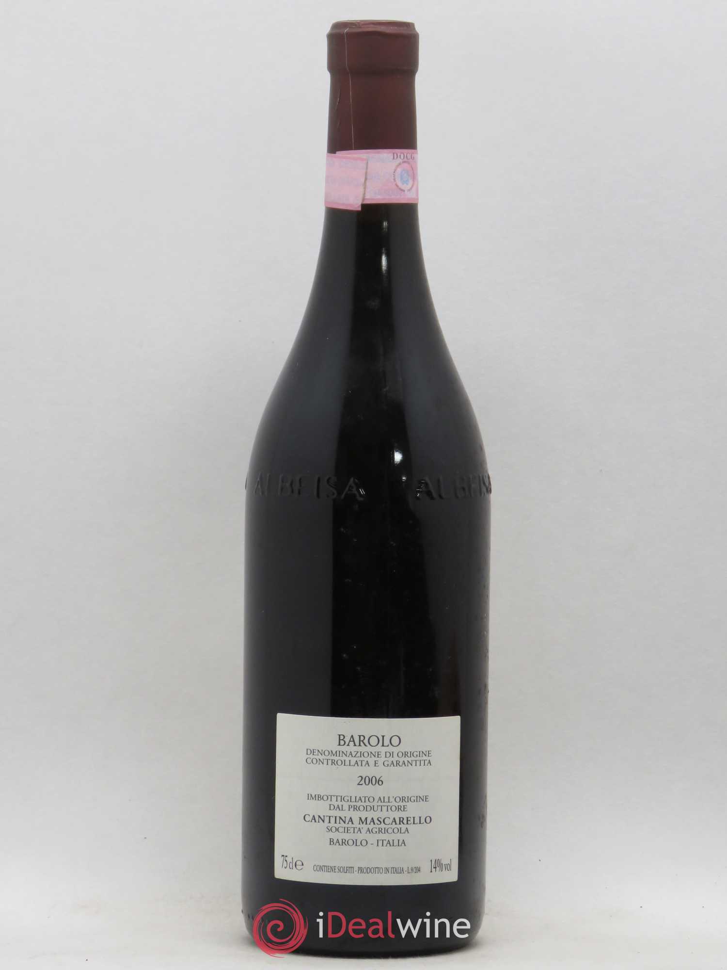 Barolo Bartolo Marscarello 2006 - Lot de 1 bouteille - 1