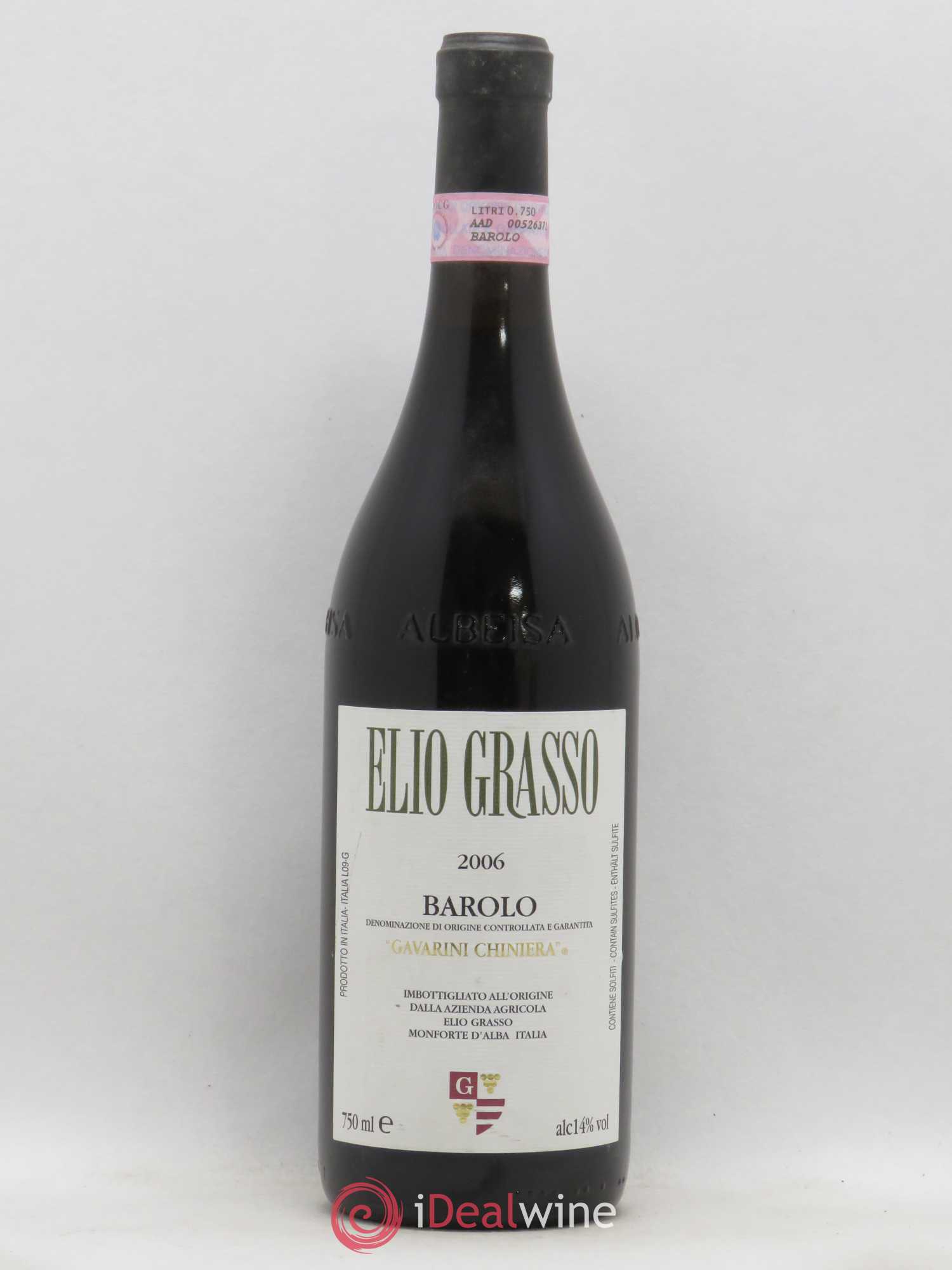 Barolo Vigna Gavarini Chiniera Grasso Elio 2006 - Posten von 1 Flasche - 0
