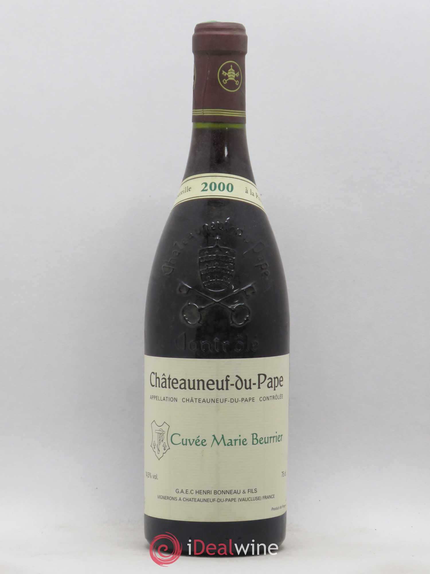 Châteauneuf-du-Pape Cuvée Marie Beurrier Henri Bonneau 2000 - Posten von 1 Flasche - 0