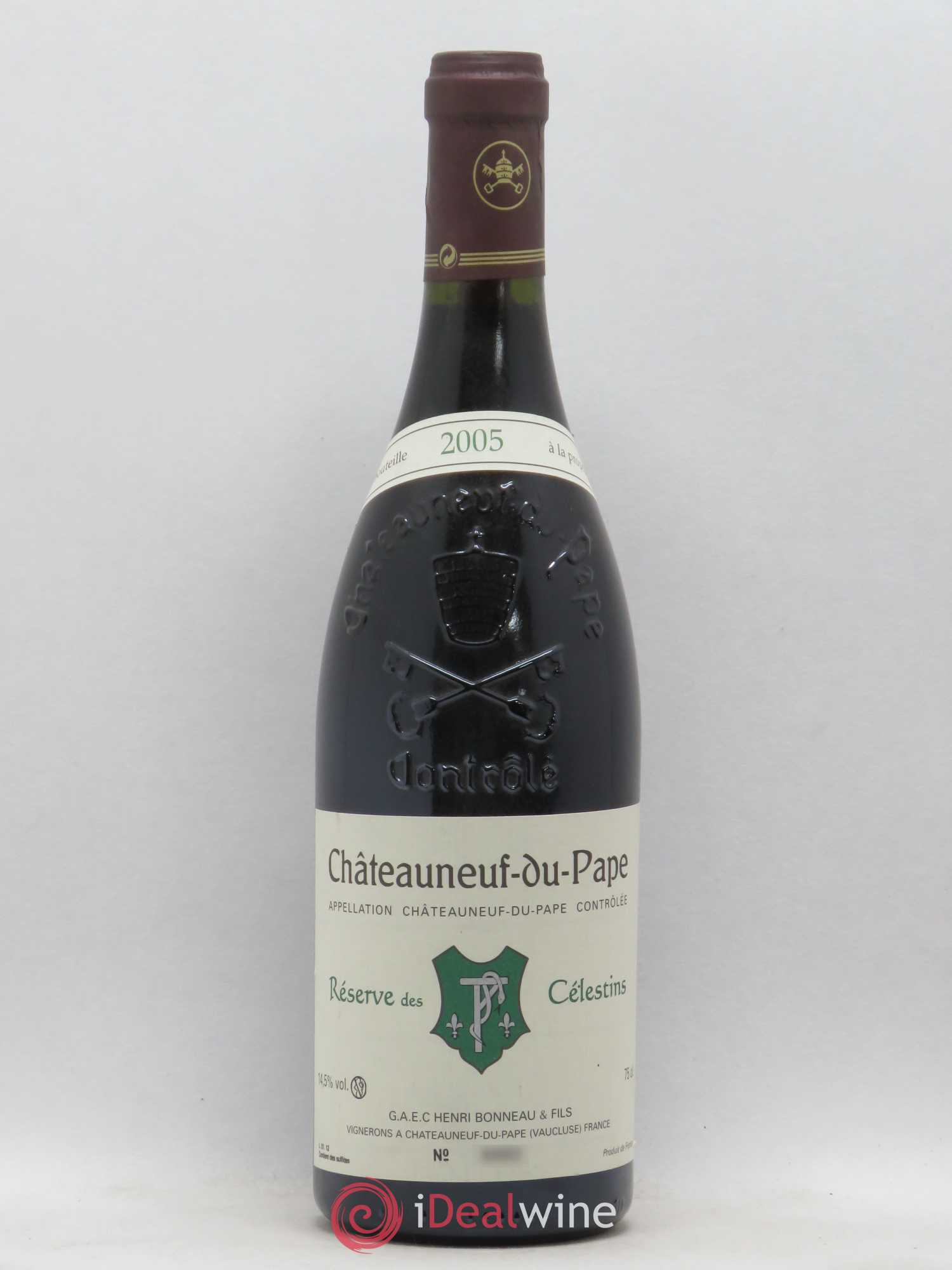Châteauneuf-du-Pape Réserve des Célestins Henri Bonneau & Fils 2005 - Lot de 1 bouteille - 0
