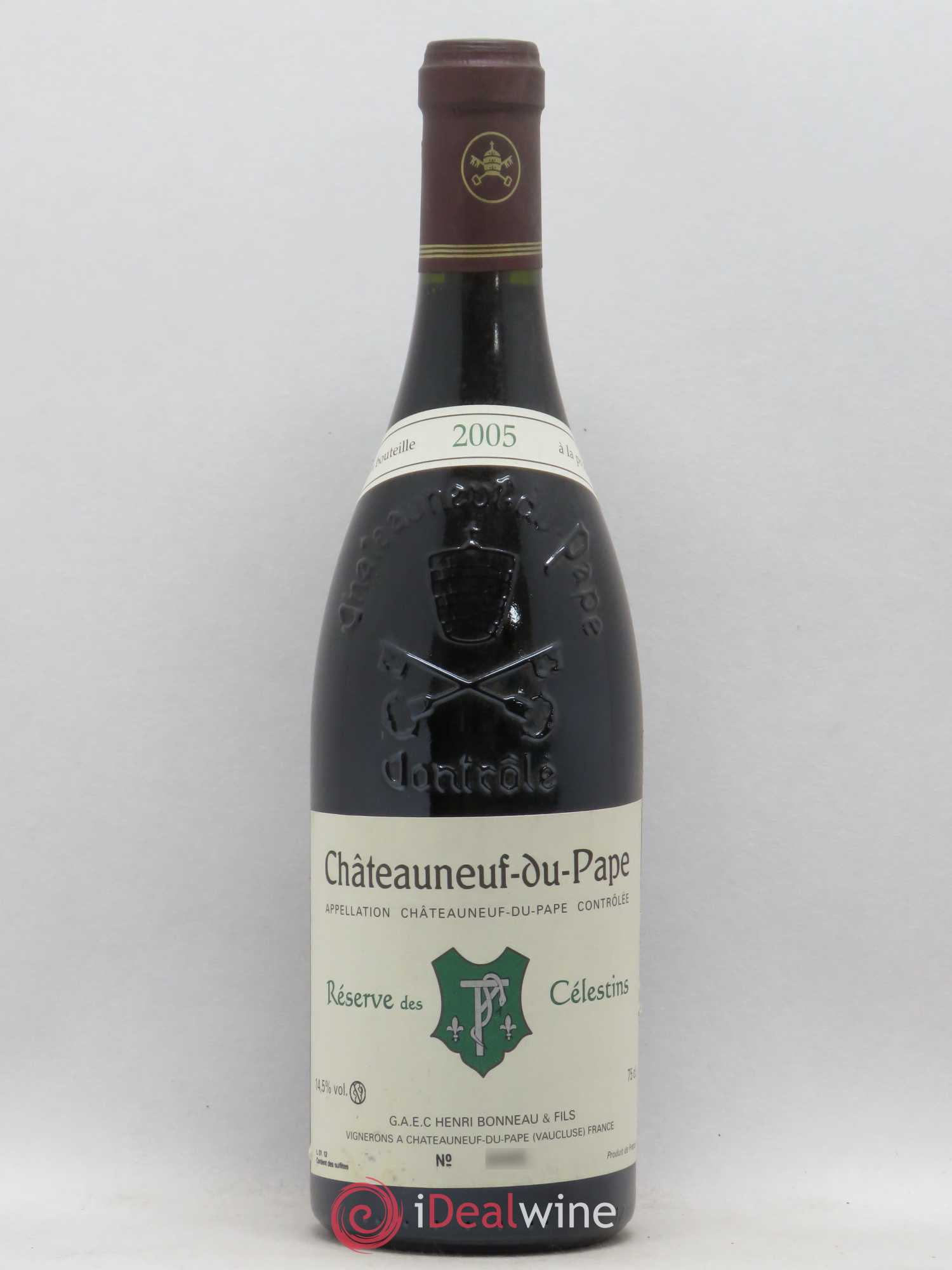 Châteauneuf-du-Pape Réserve des Célestins Henri Bonneau & Fils 2005 - Lot de 1 bouteille - 0