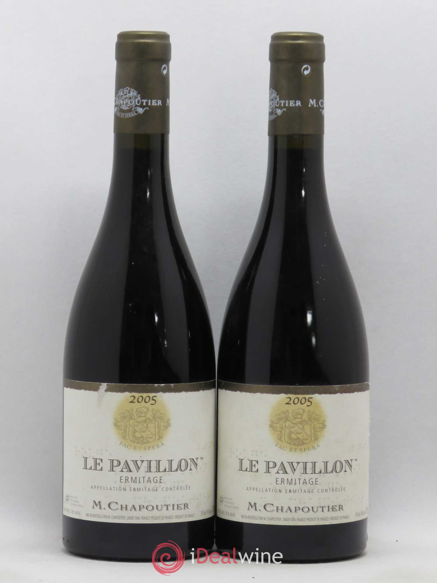 Hermitage Ermitage Le Pavillon Chapoutier 2005 - Lot de 2 bouteilles - 0