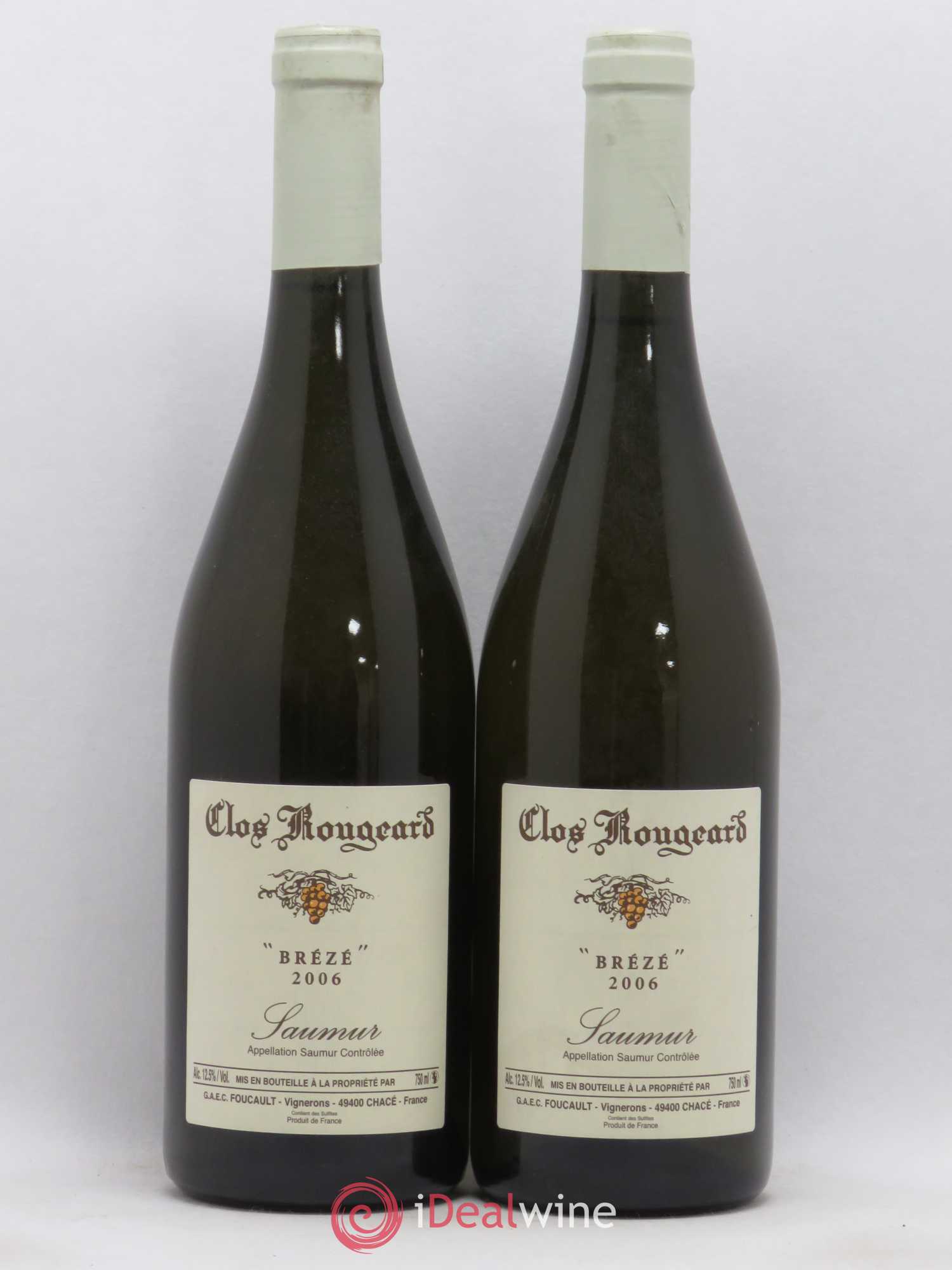 Saumur Brézé Clos Rougeard 2006 - Lot de 2 bouteilles - 0