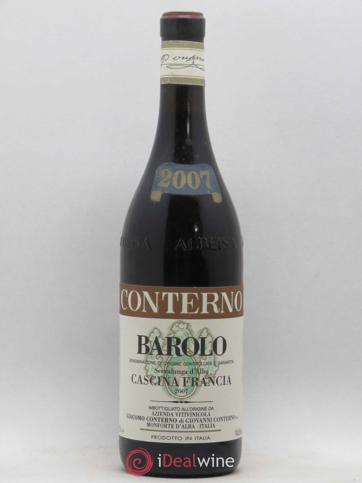 Barolo DOCG Cascina Francia Giacomo Conterno 2007 - Lot de 1 bouteille - 0