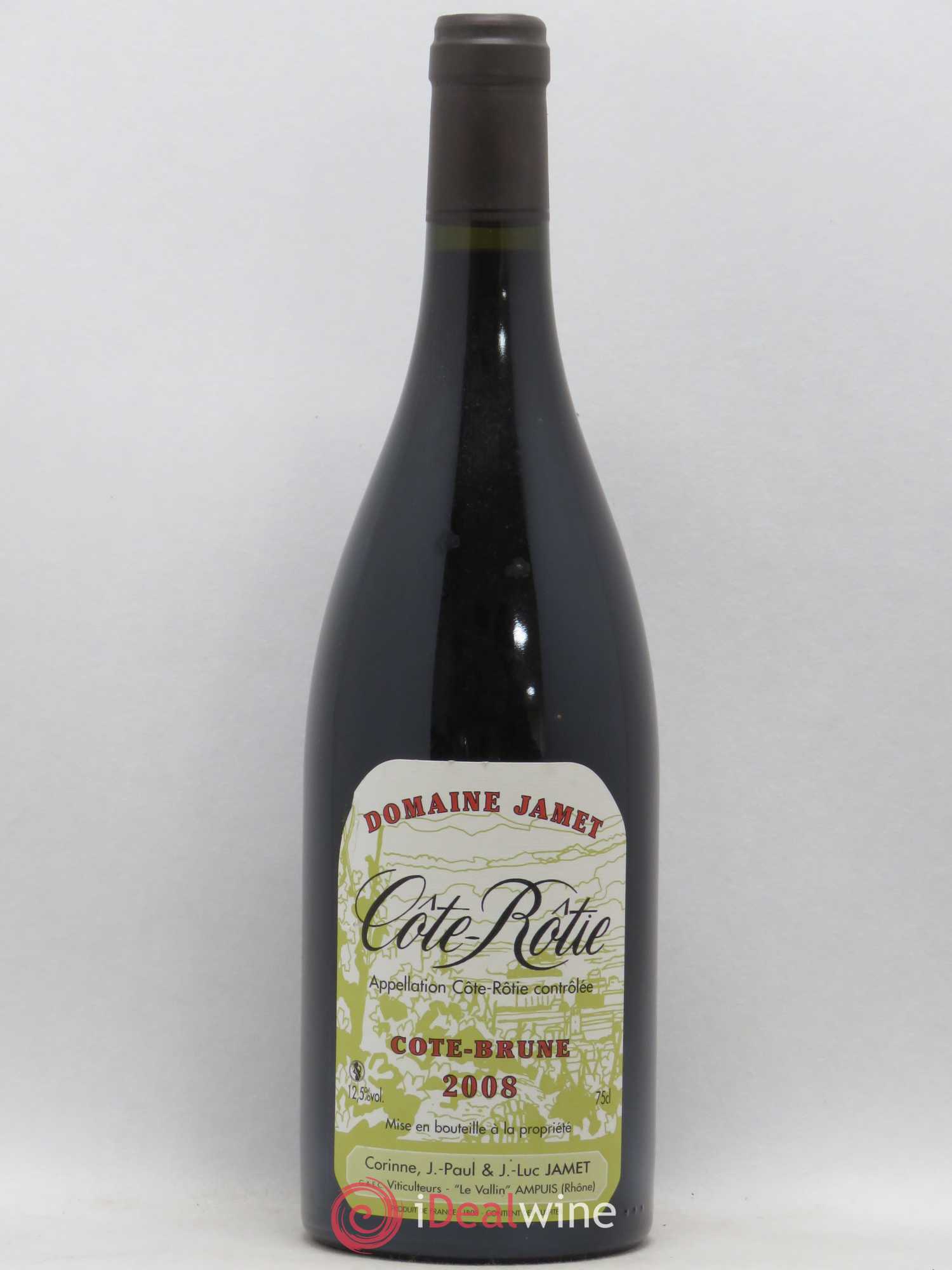 Côte-Rôtie Côte Brune Jamet (Domaine) 2008 - Lot de 1 bouteille - 0