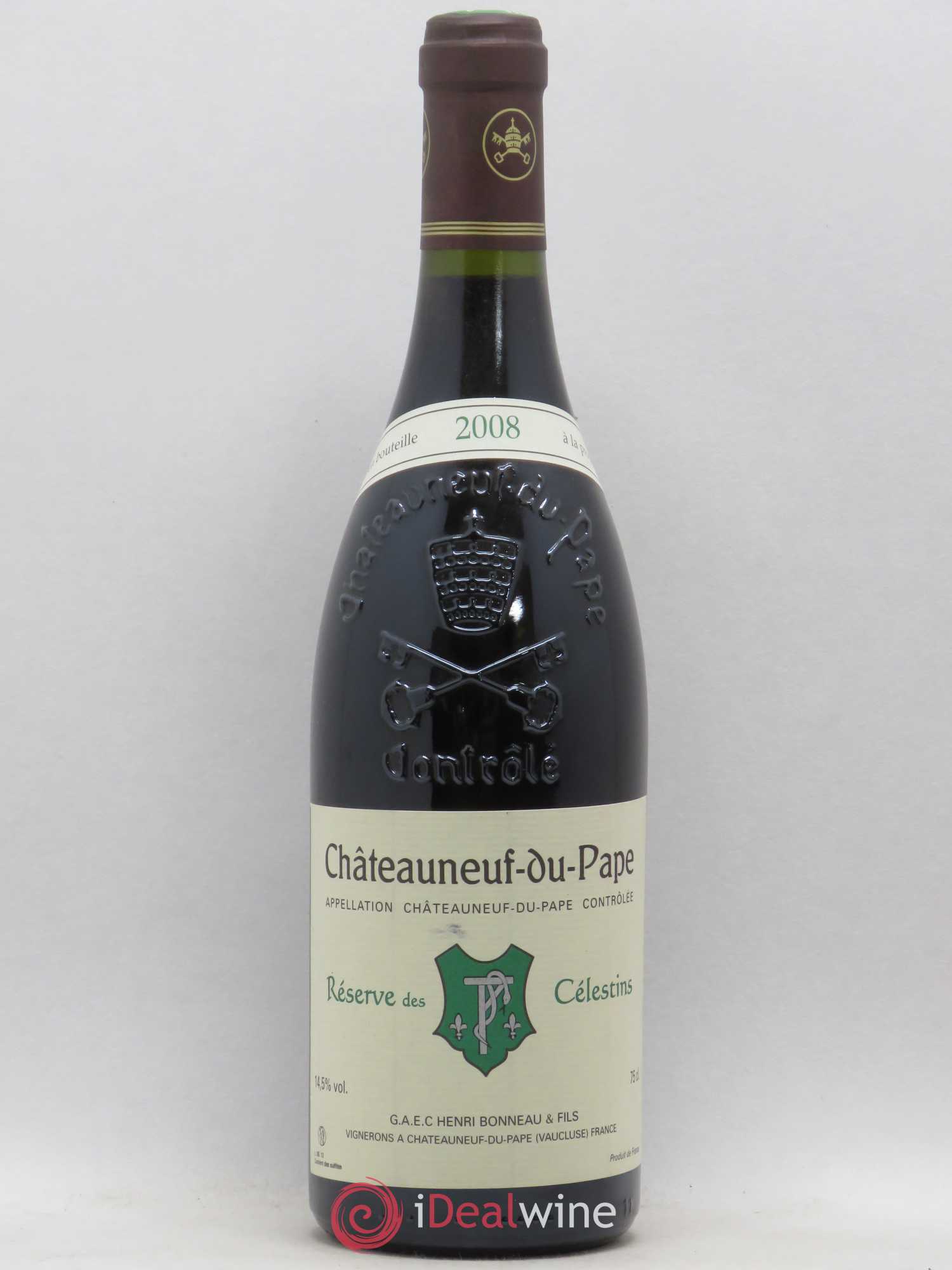 Châteauneuf-du-Pape Réserve des Célestins Henri Bonneau & Fils 2008 - Lot de 1 bouteille - 0
