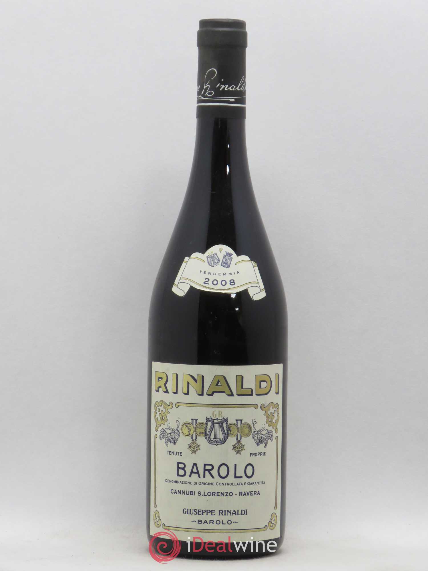 Barolo DOCG Cannubi San Lorenzo Ravera Giuseppe Rinaldi 2008 - Lot de 1 bouteille - 0