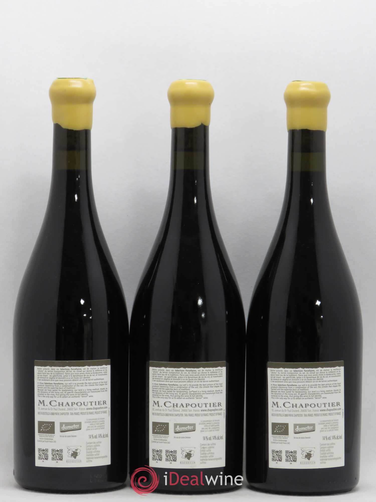 Hermitage Ermitage Le Pavillon Chapoutier 2012 - Lot de 3 bouteilles - 1