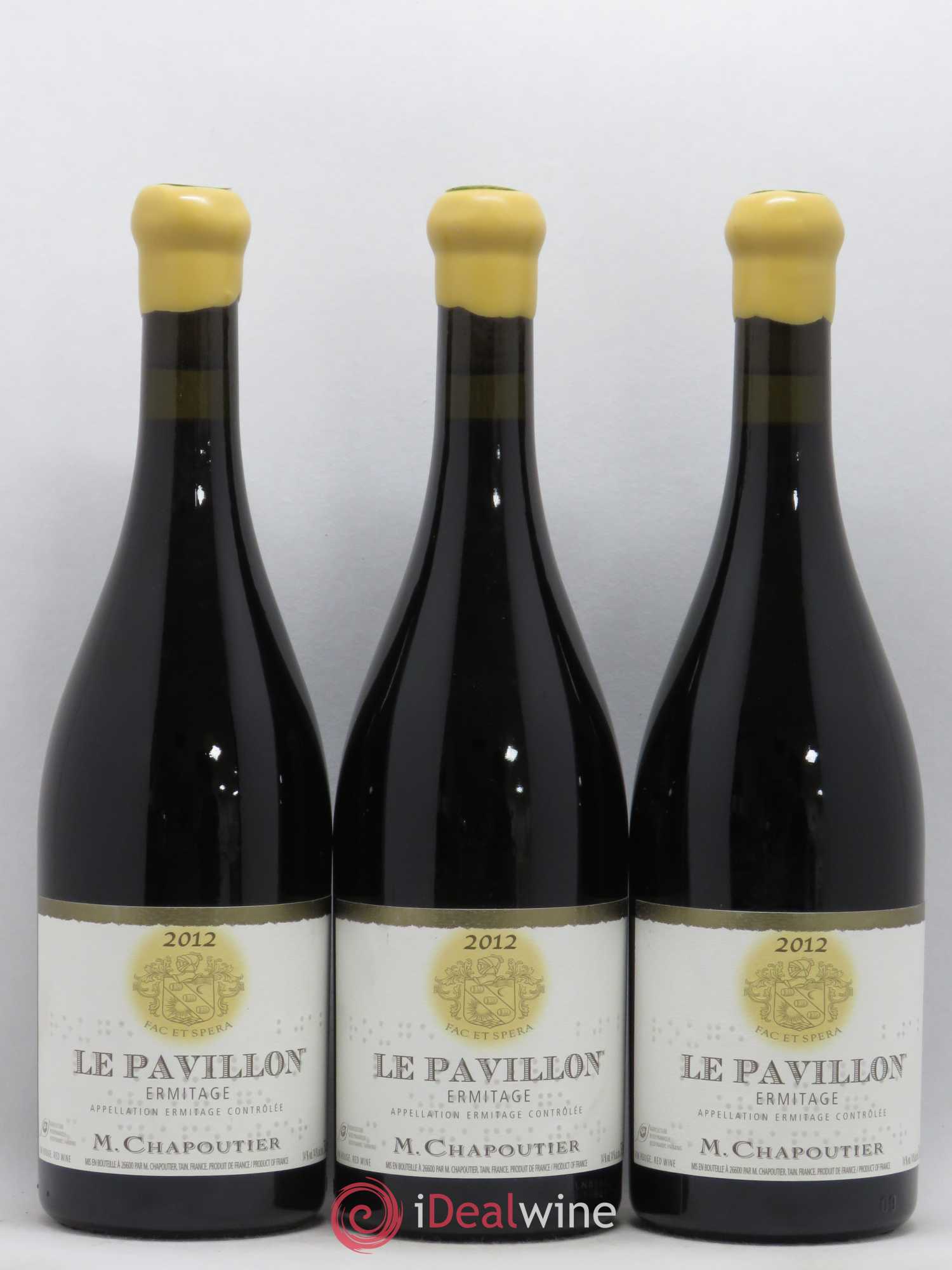 Hermitage Ermitage Le Pavillon Chapoutier 2012 - Lot de 3 bouteilles - 0