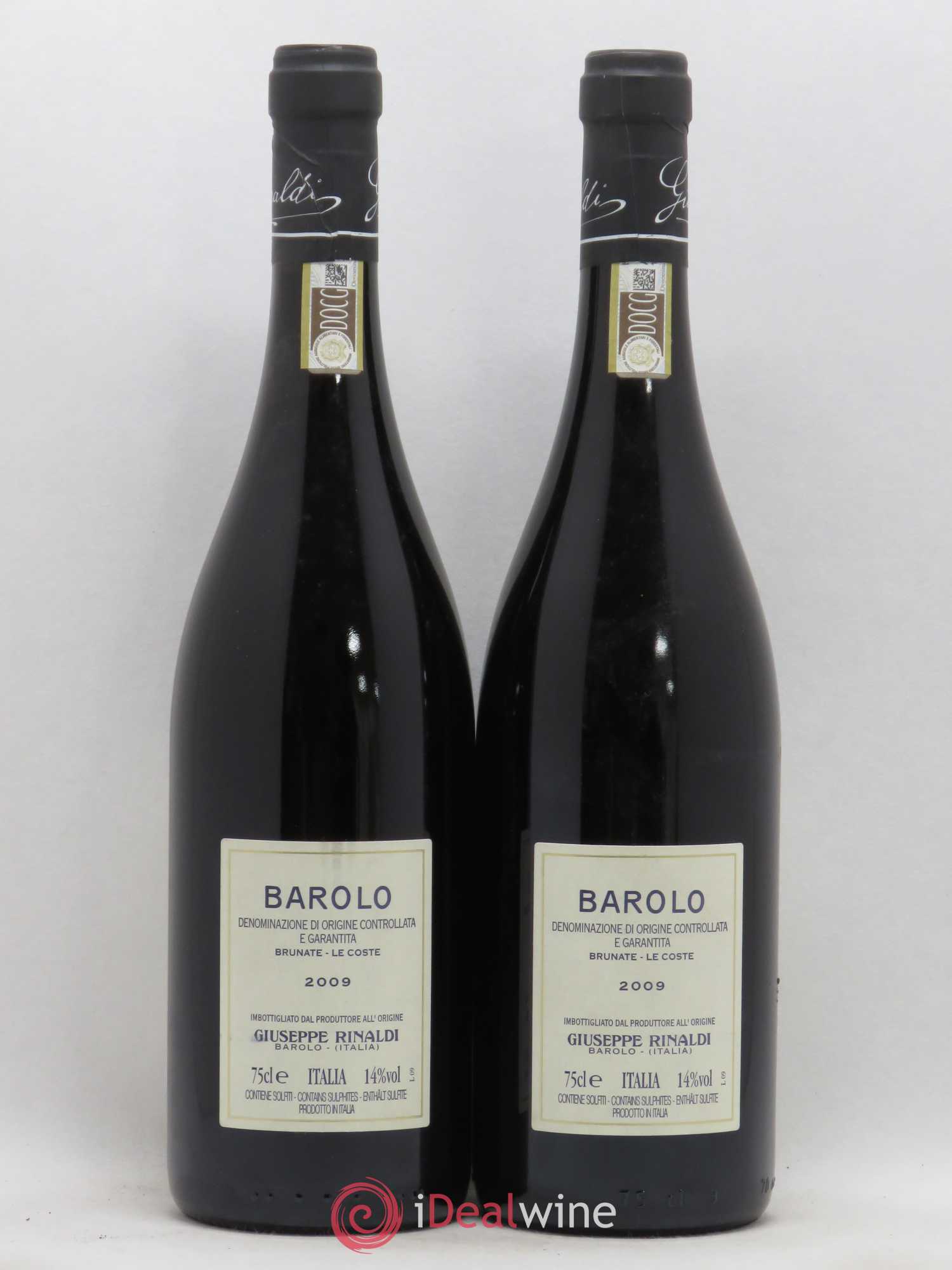 Barolo DOCG Brunate Giuseppe Rinaldi Le Coste 2009 - Lot de 2 bouteilles - 1