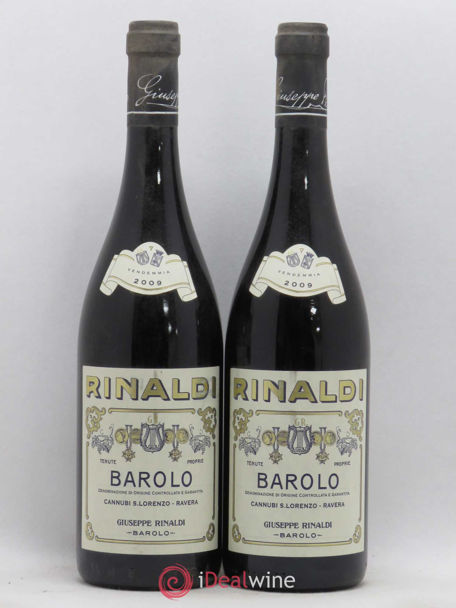 Barolo DOCG Cannubi San Lorenzo Ravera Giuseppe Rinaldi 2009 - Lot de 2 bouteilles - 0