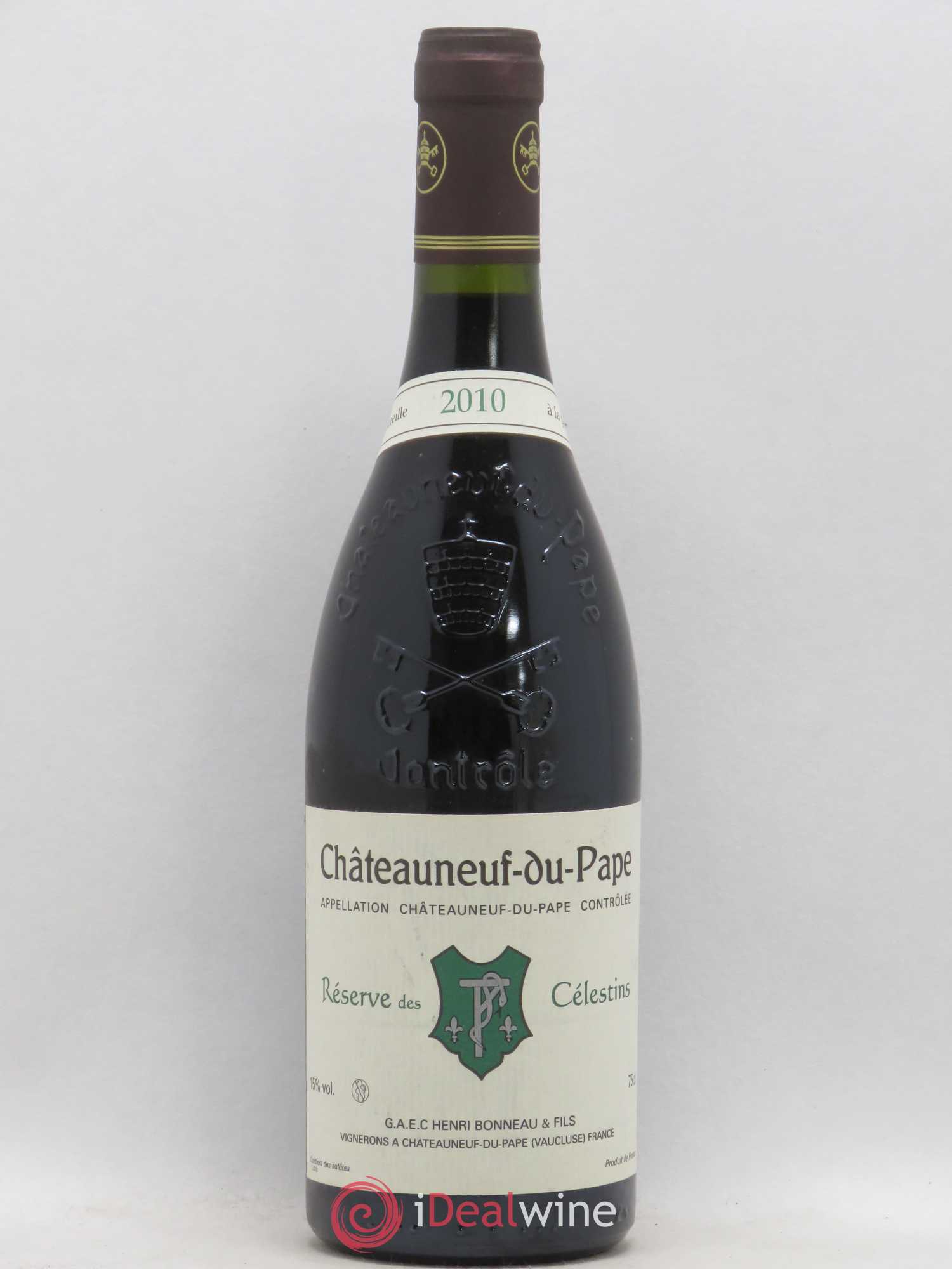 Châteauneuf-du-Pape Réserve des Célestins Henri Bonneau & Fils 2010 - Lot de 1 bouteille - 0