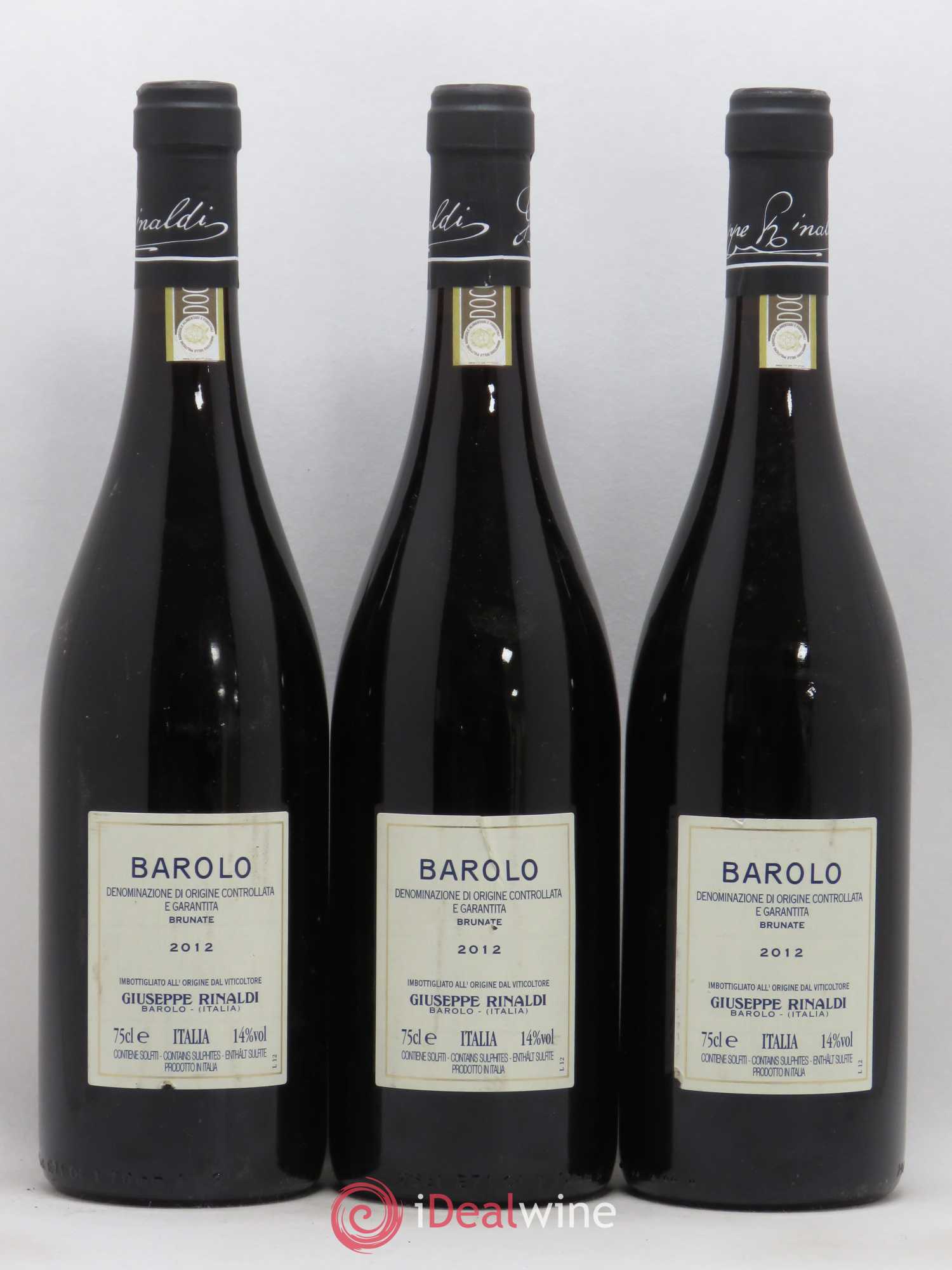 Barolo DOCG Brunate Giuseppe Rinaldi 2012 - Lotto di 3 bottiglie - 1