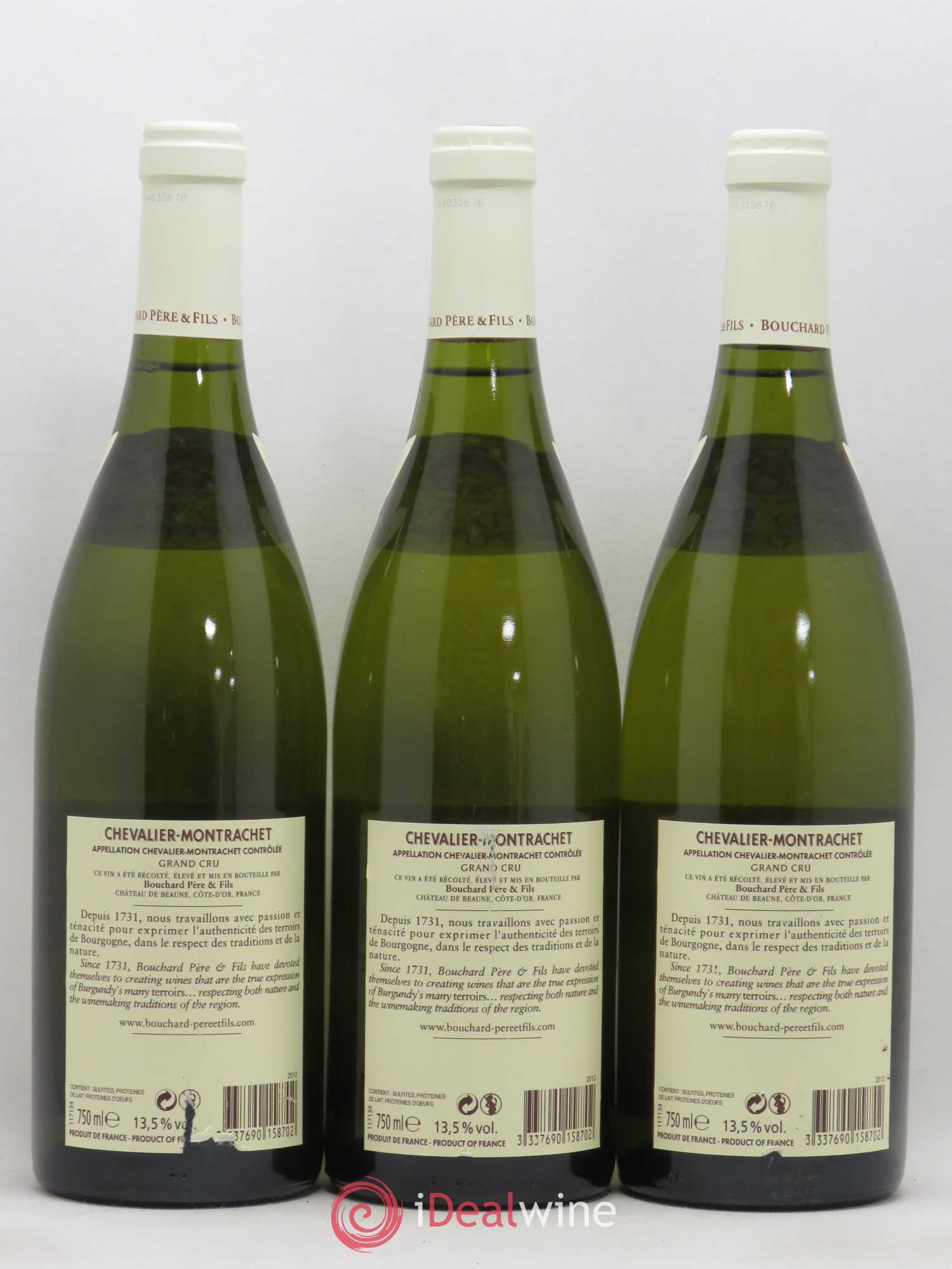 Chevalier-Montrachet Grand Cru Bouchard Père & Fils 2012 - Lot de 3 bouteilles - 1