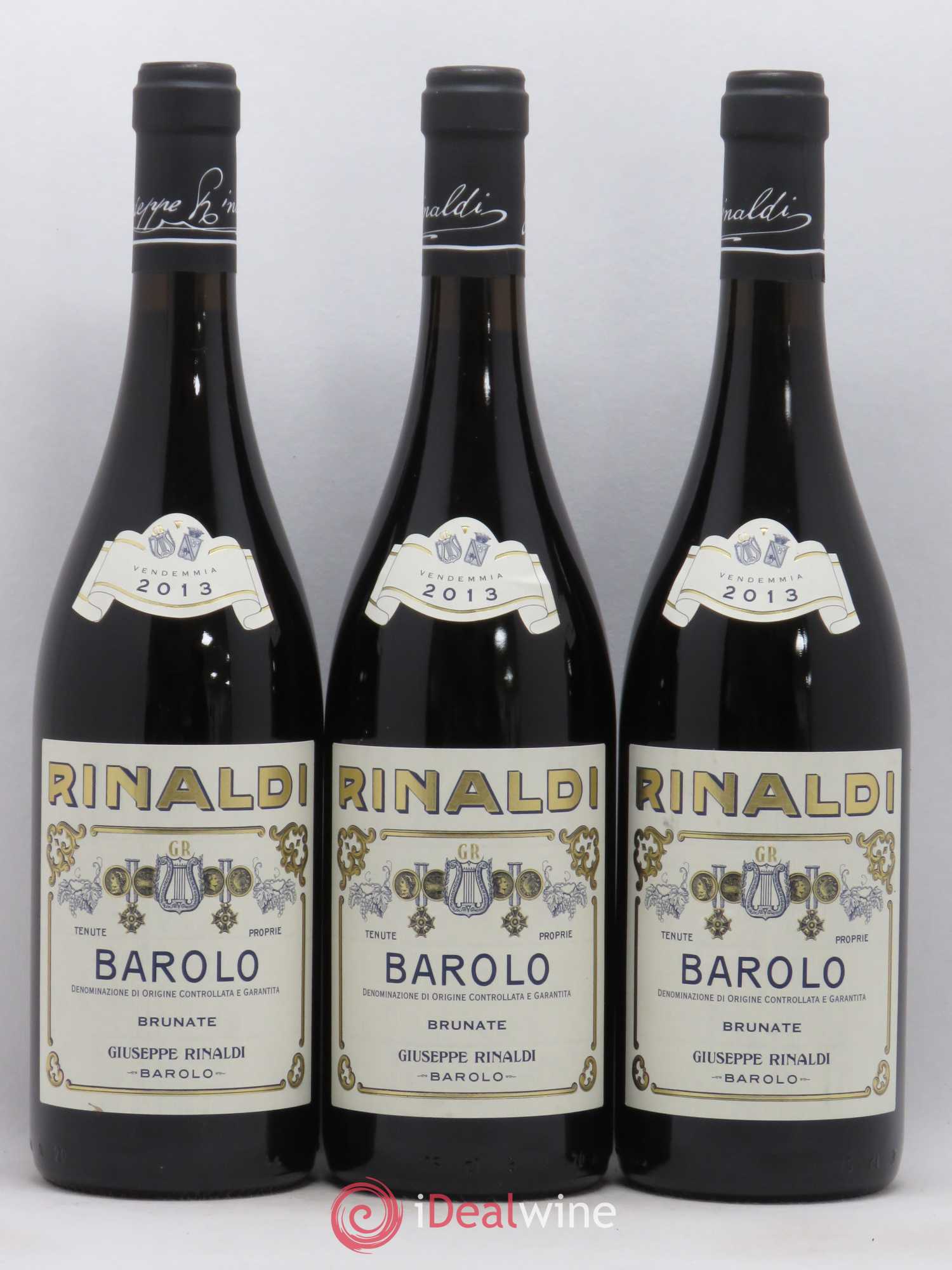 Barolo DOCG Brunate Giuseppe Rinaldi 2013 - Lotto di 3 bottiglie - 0