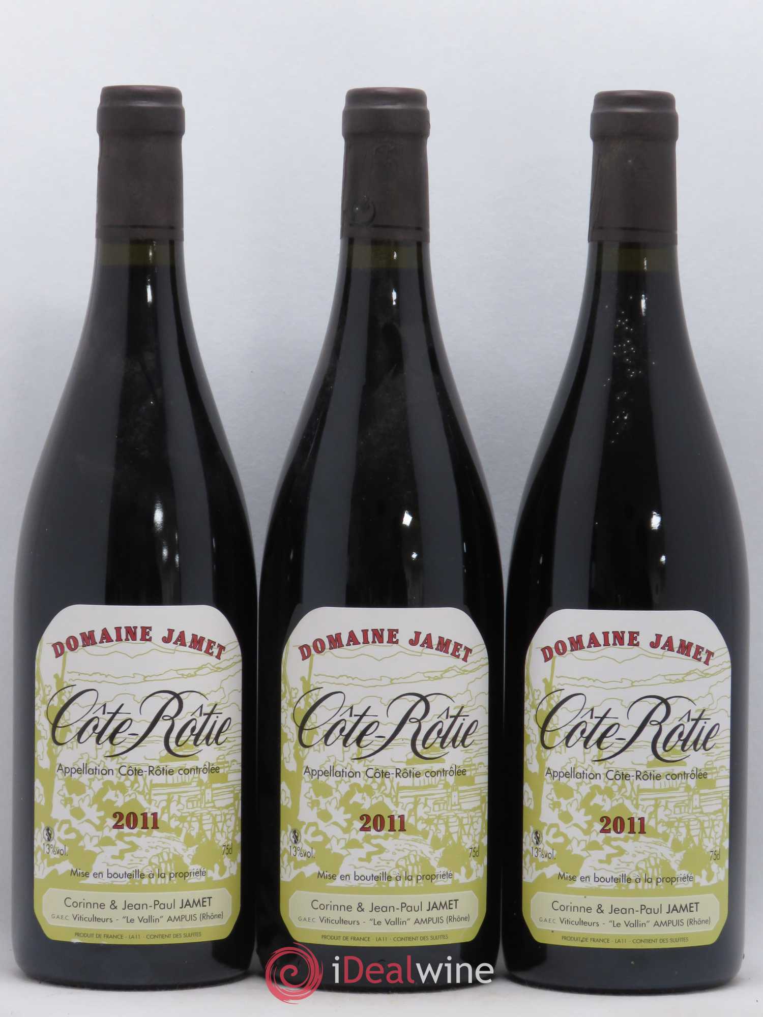 Côte-Rôtie Jamet (Domaine) 2011 - Lot de 3 bouteilles - 0