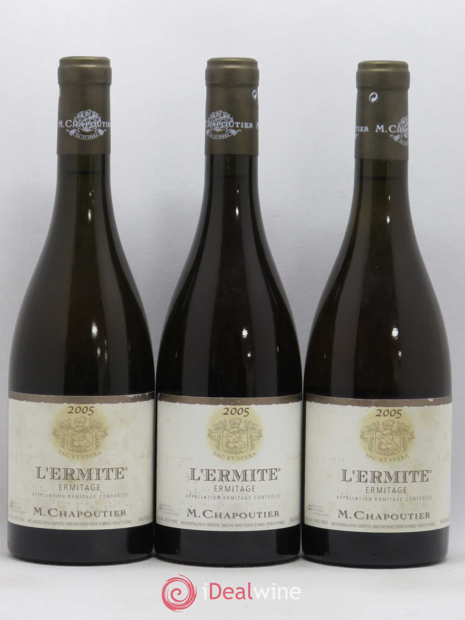 Hermitage Ermitage l'Ermite Chapoutier 2005 - Lot de 3 bouteilles - 0