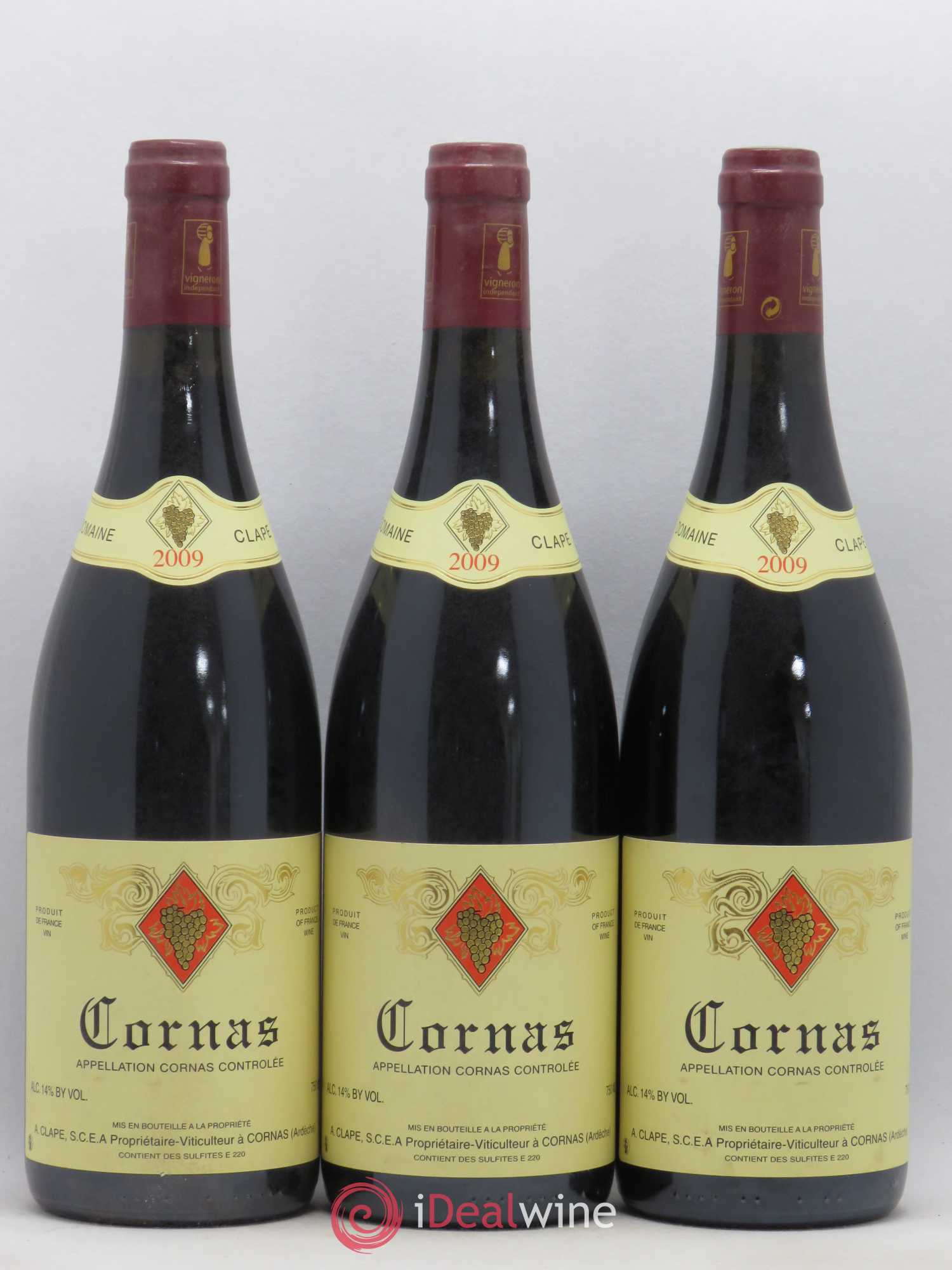 Cornas Auguste Clape 2009 - Lot de 3 bouteilles - 0