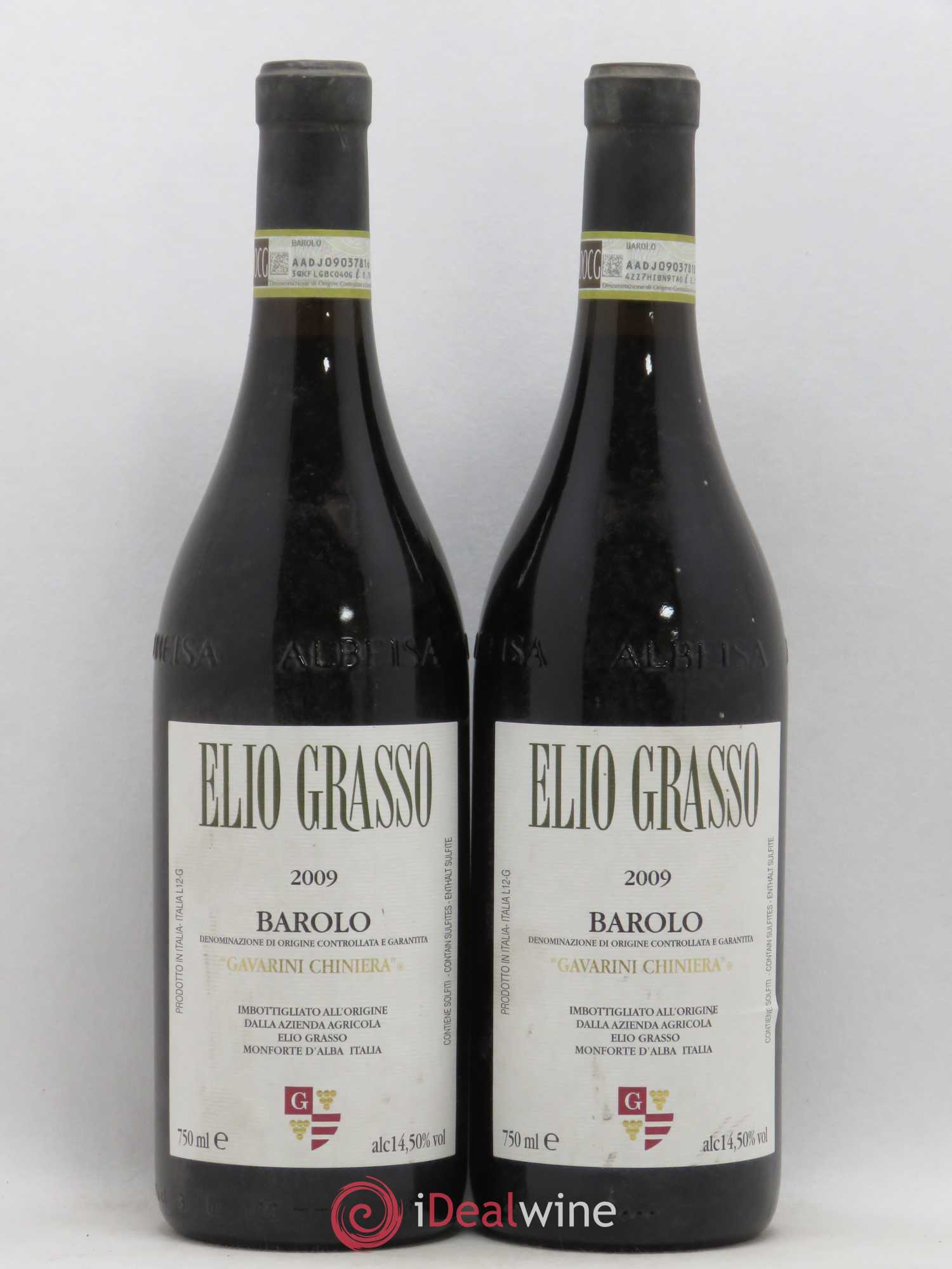 Barolo Vigna Gavarini Chiniera Grasso Elio 2009 - Posten von 2 Flaschen - 0