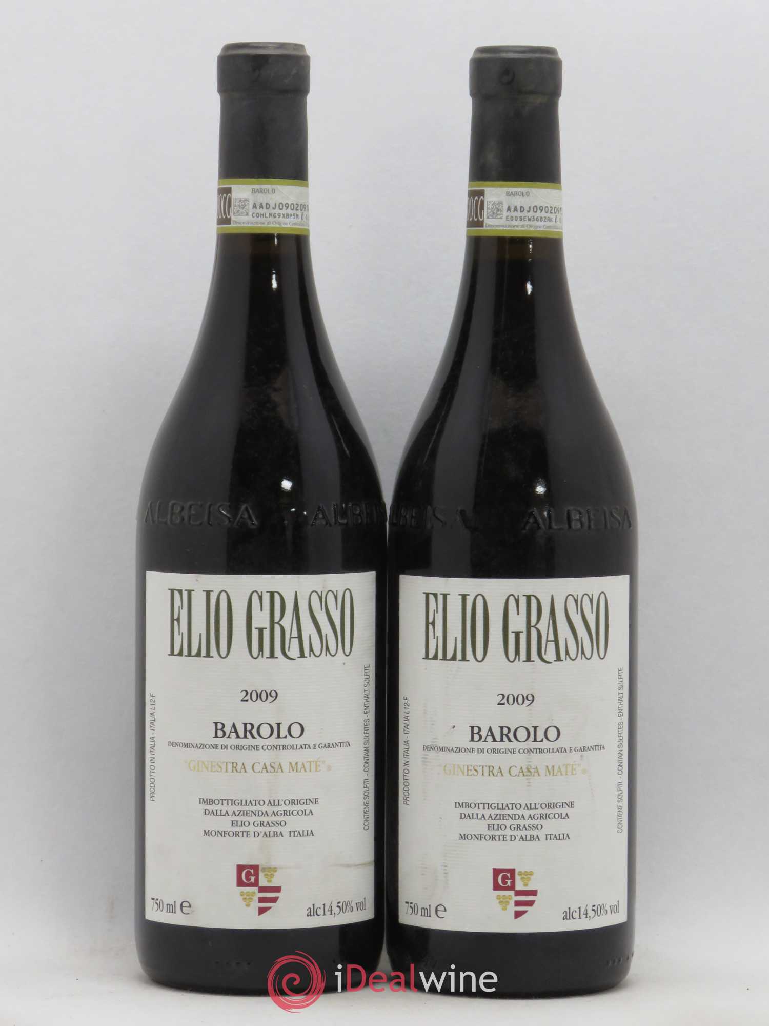 Barolo Vigna Ginestra Casa Maté Grasso Elio 2009 - Posten von 2 Flaschen - 0