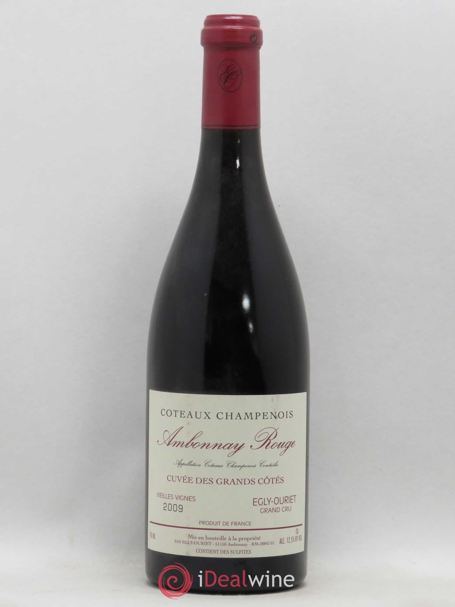 Ambonnay Cuvée des Grands Côtés VV Grand Cru Egly-Ouriet 2009 - Lot de 1 bouteille - 0